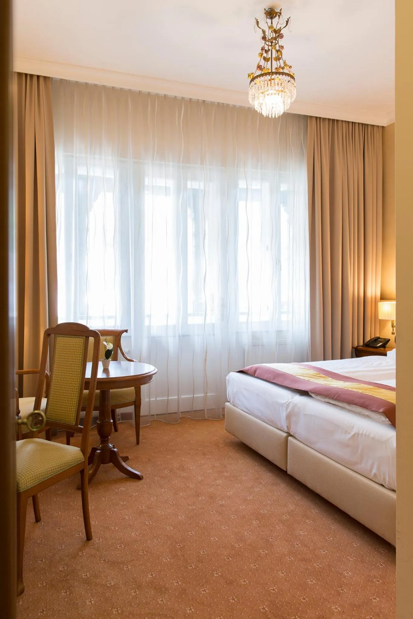 Decorative detail, Bed in Hotel Sacher Baden