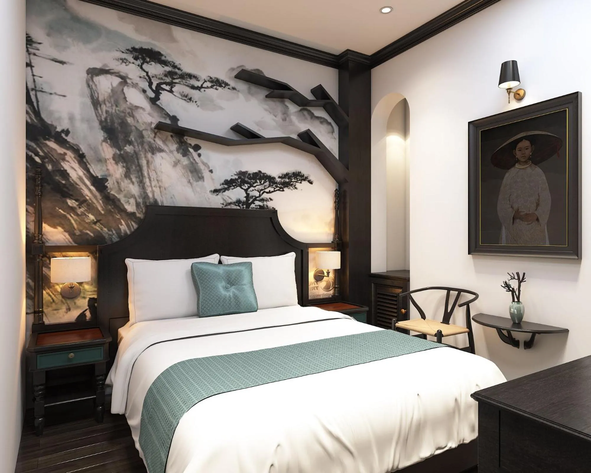 Bedroom, Bed in Nature Boutique Hotel - Nguyen Thi Nghia