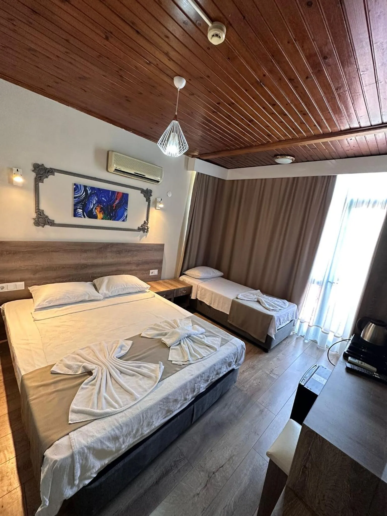 Bed in Kutberk Hotel Kemer