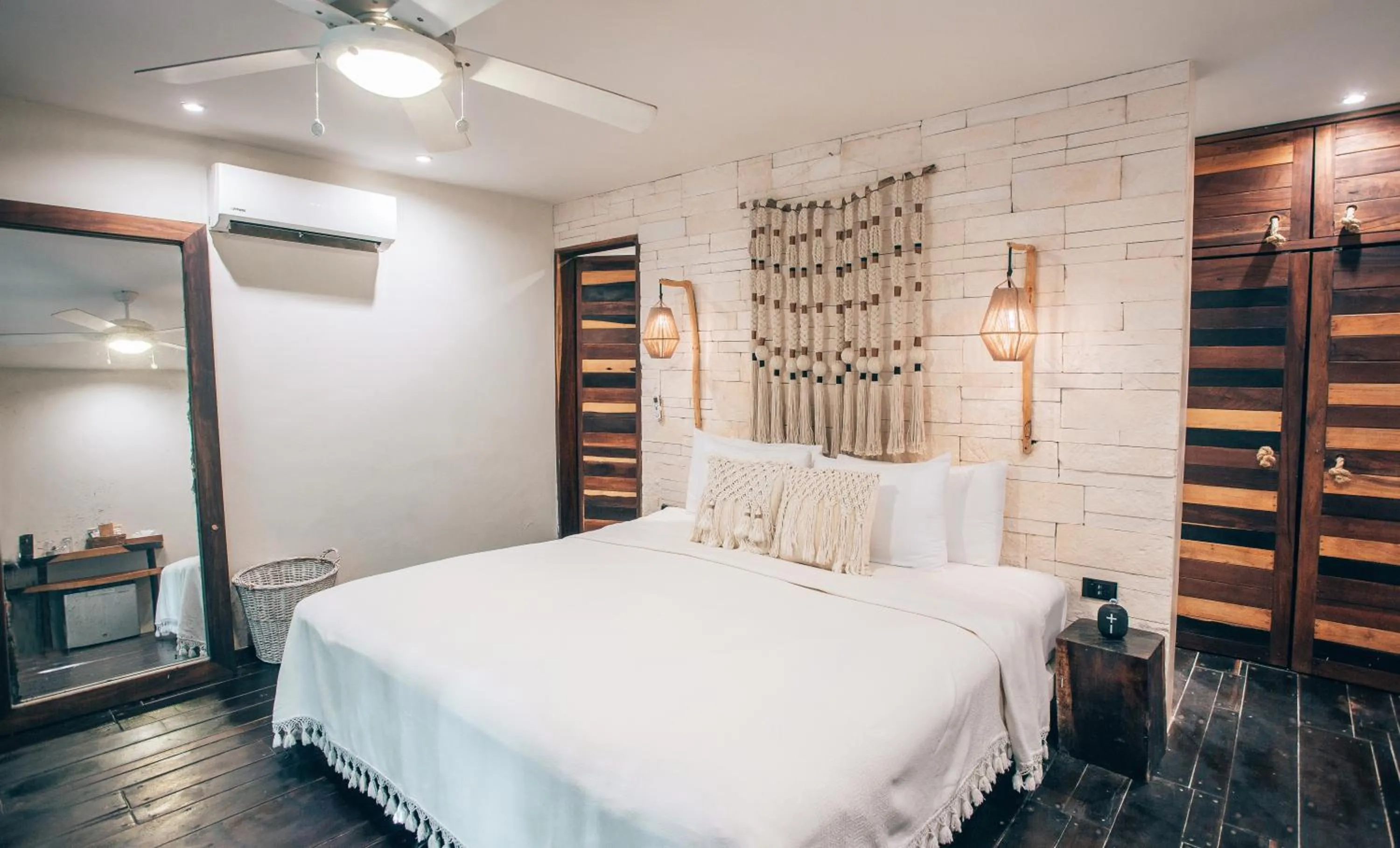 Bed in Orchid House Tulum Beach