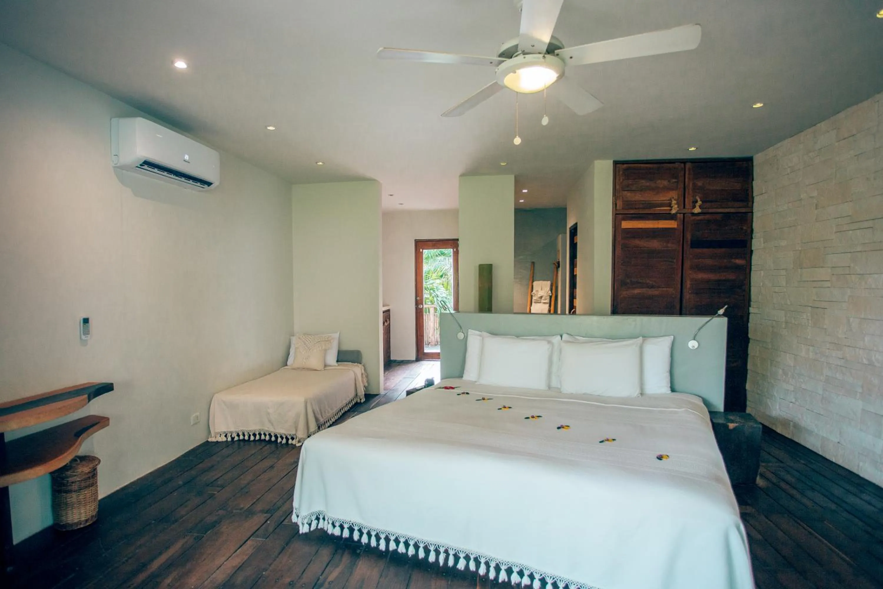 Bed in Orchid House Tulum Beach