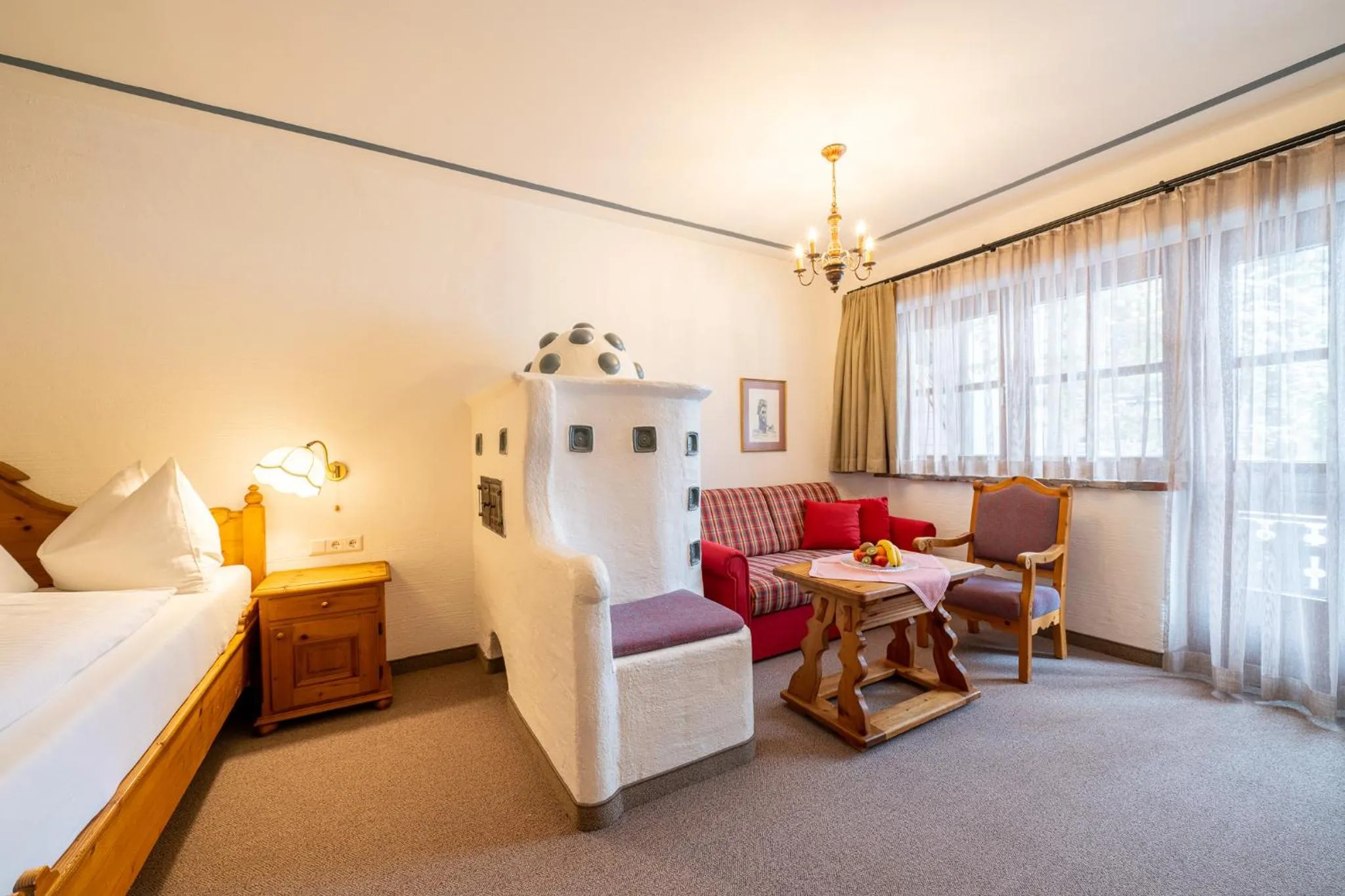 Bedroom, Bed in Hotel Trattlerhof