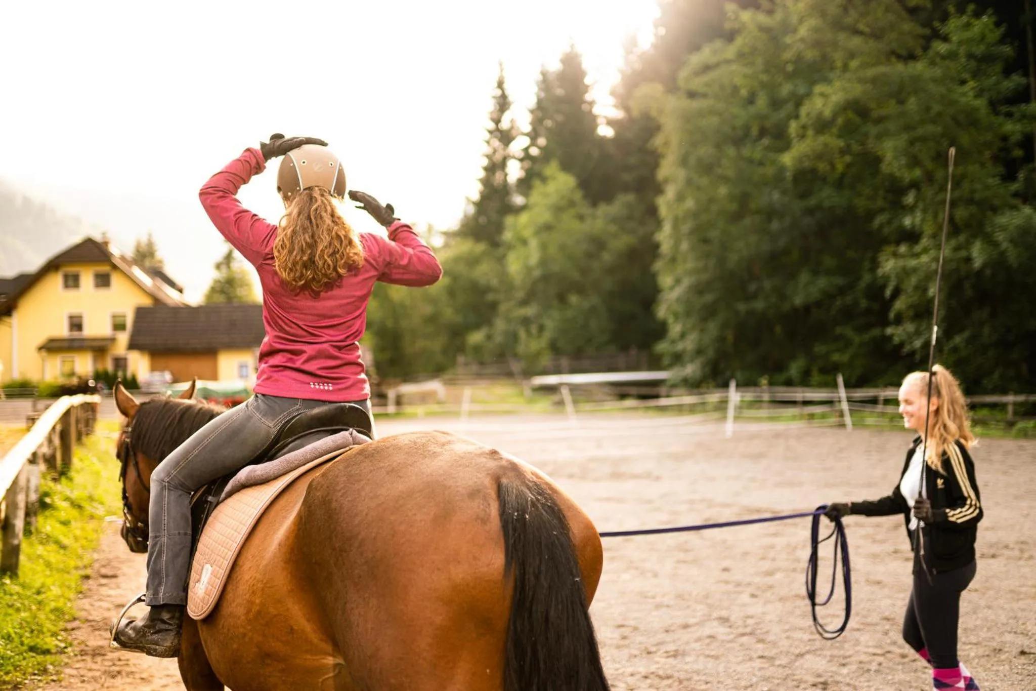 Horse-riding in Hotel Trattlerhof