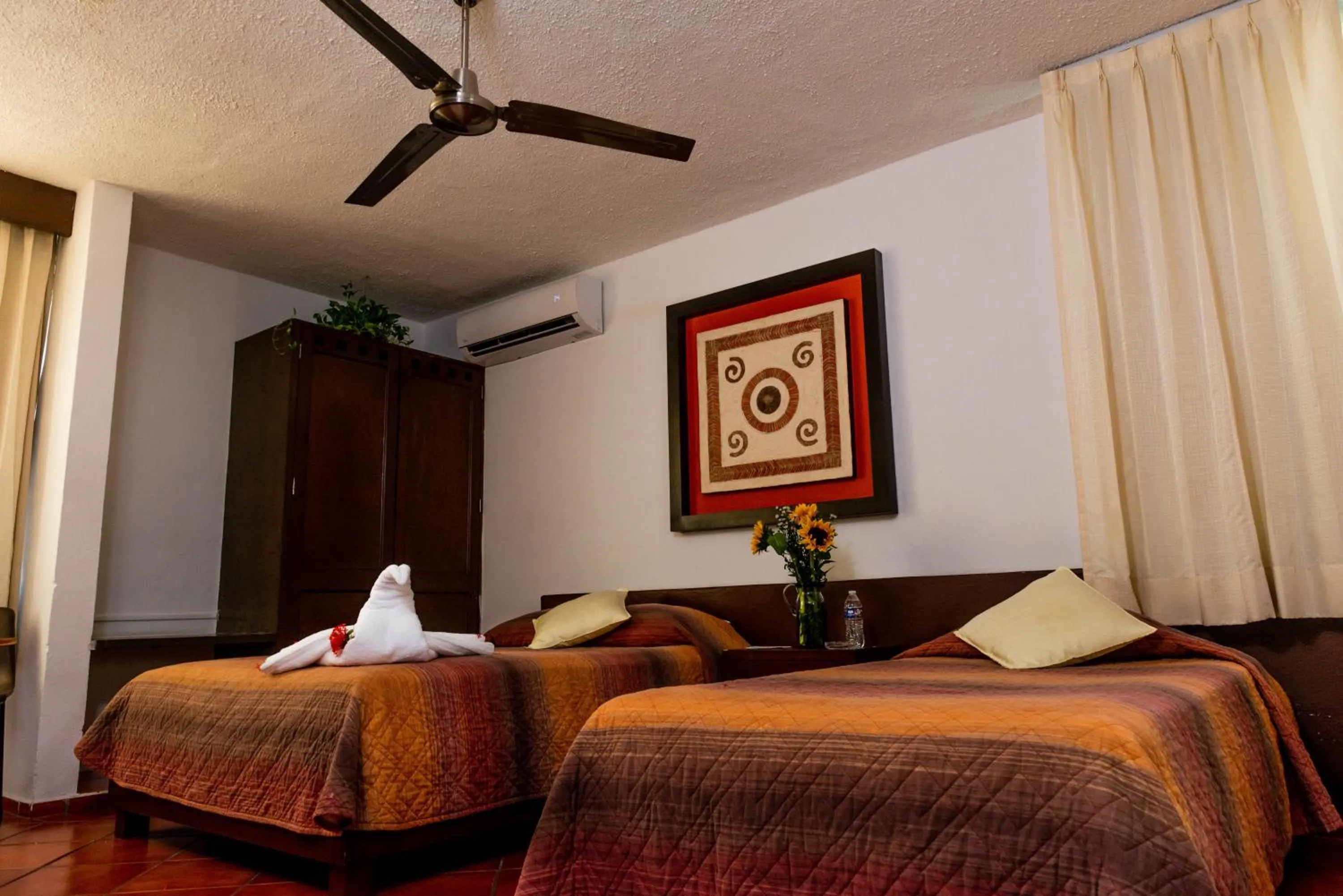 Bed in Hotel Los Girasoles