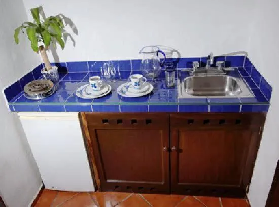 Kitchen or kitchenette in Hotel Los Girasoles