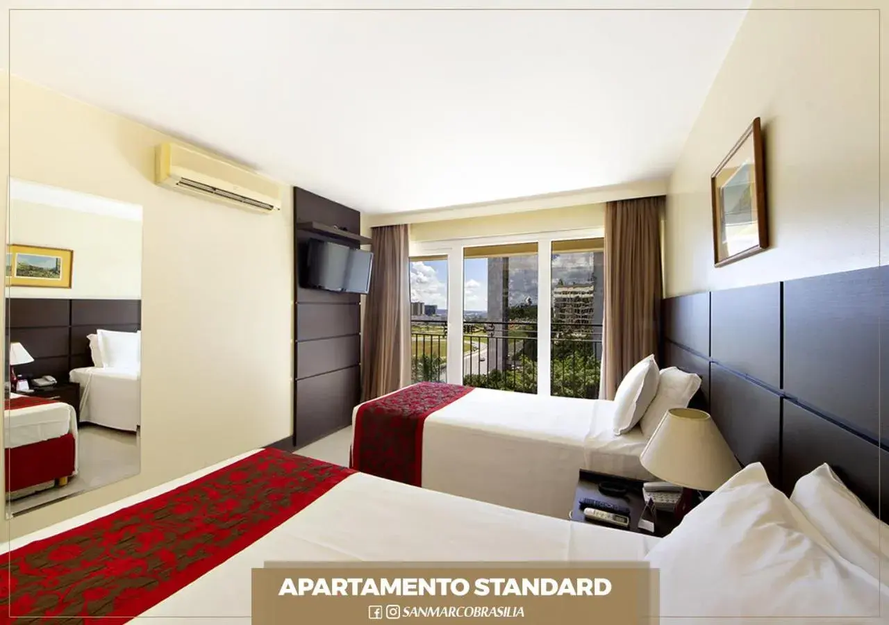 Bed in San Marco Hotel Brasília Bed in San Marco Hotel Brasília