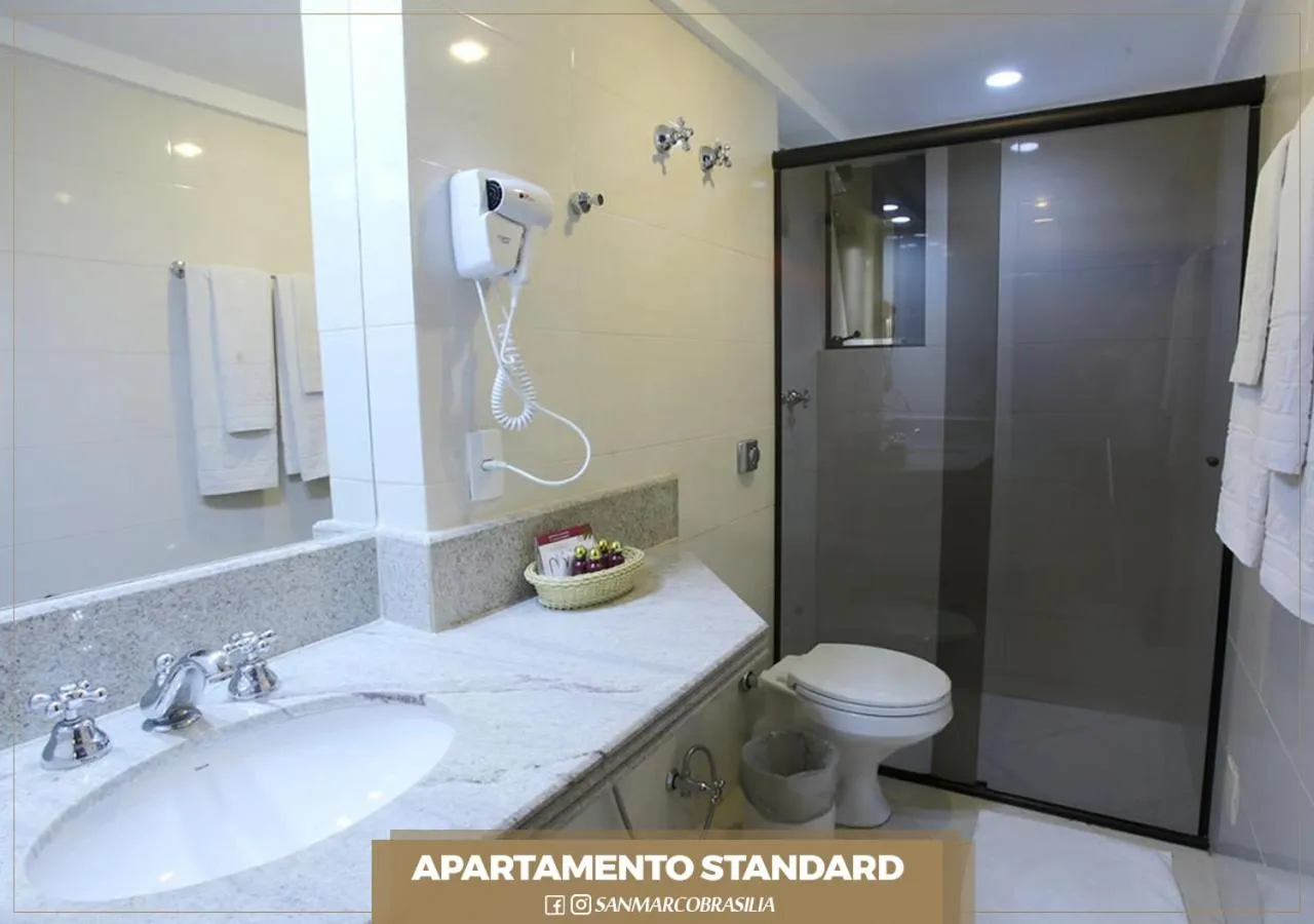Bathroom in San Marco Hotel Brasília