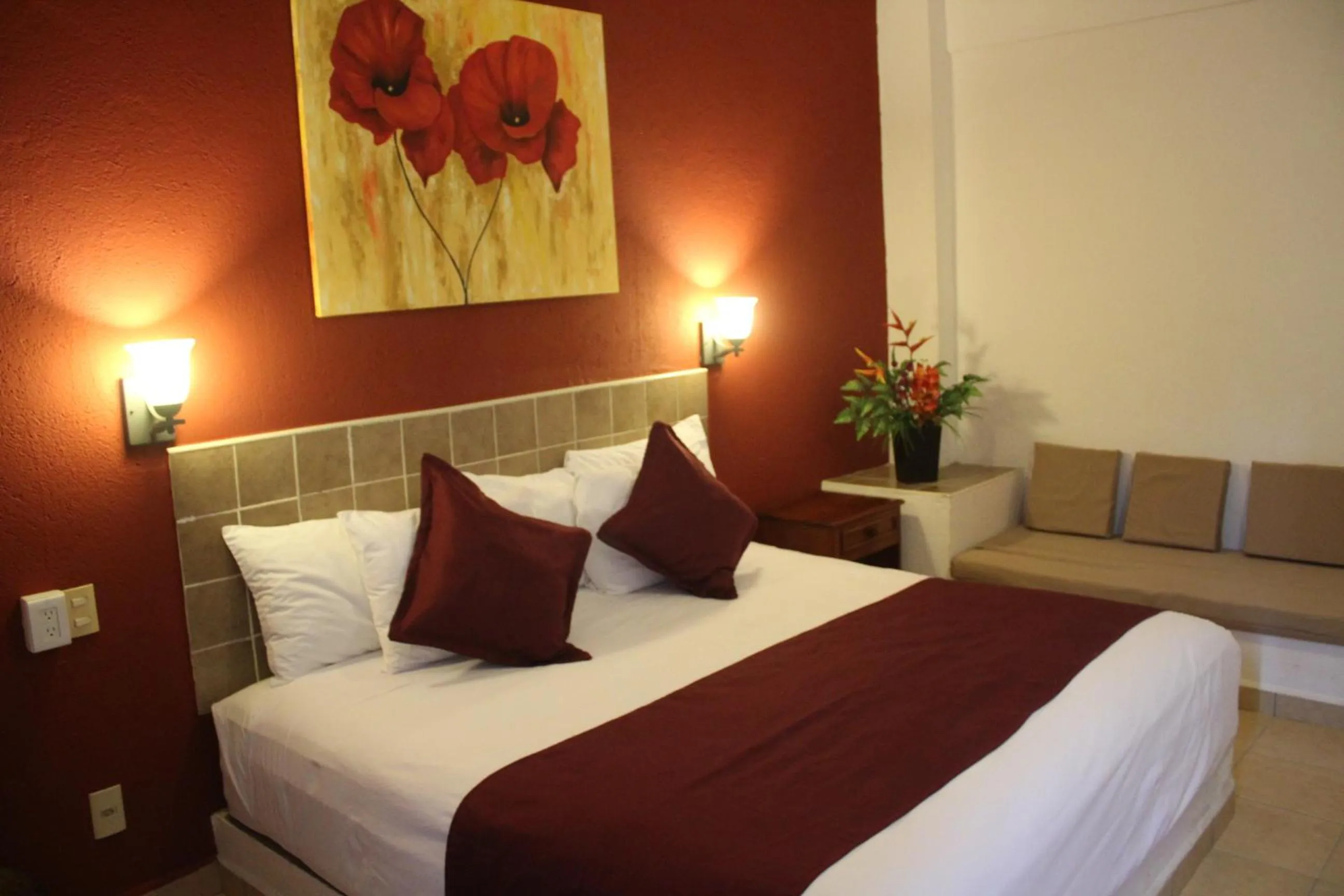 Bed in Hotel Arenas del Pacifico