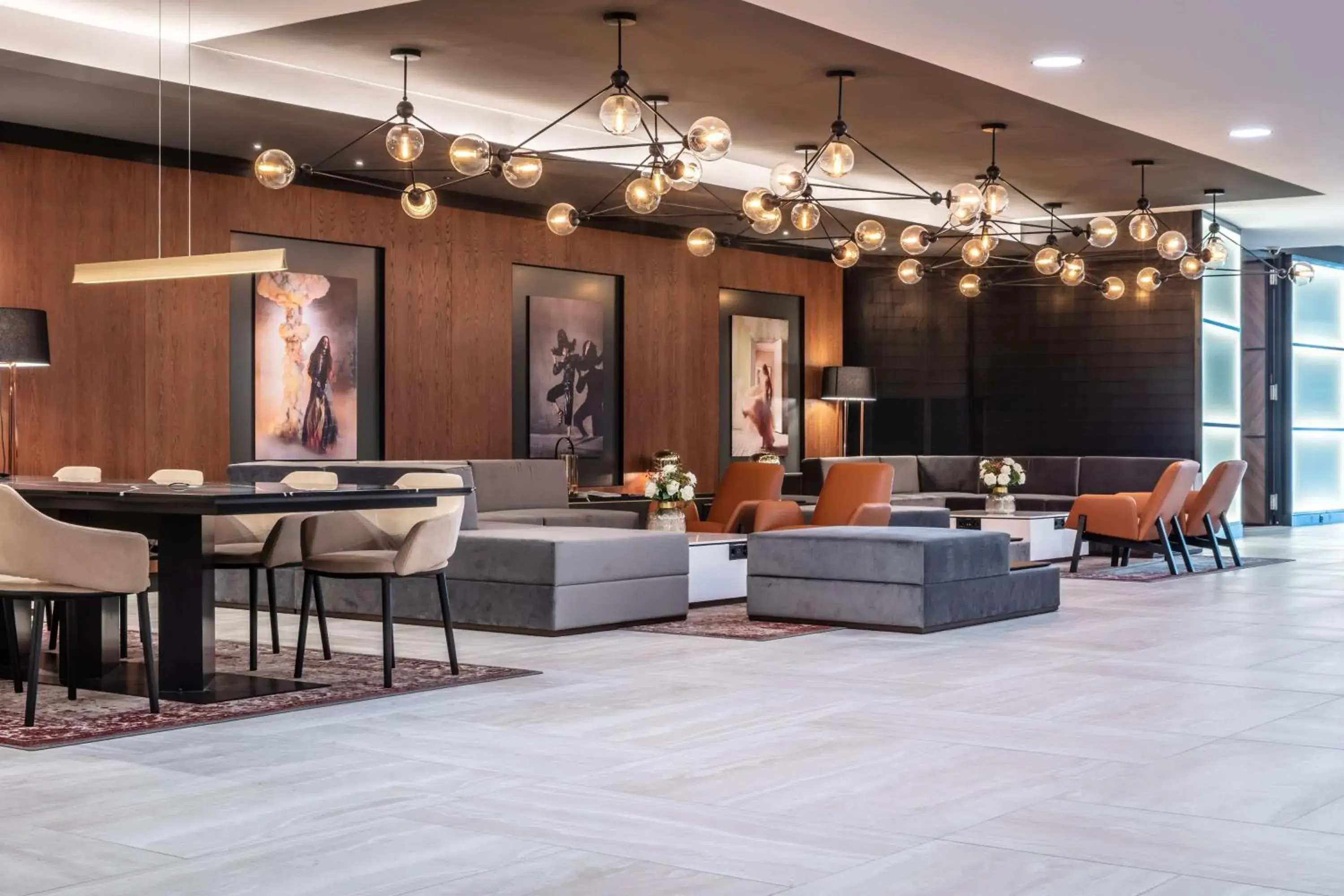 Lobby or reception in Radisson Blu, Basel Lobby or reception in Radisson Blu, Basel