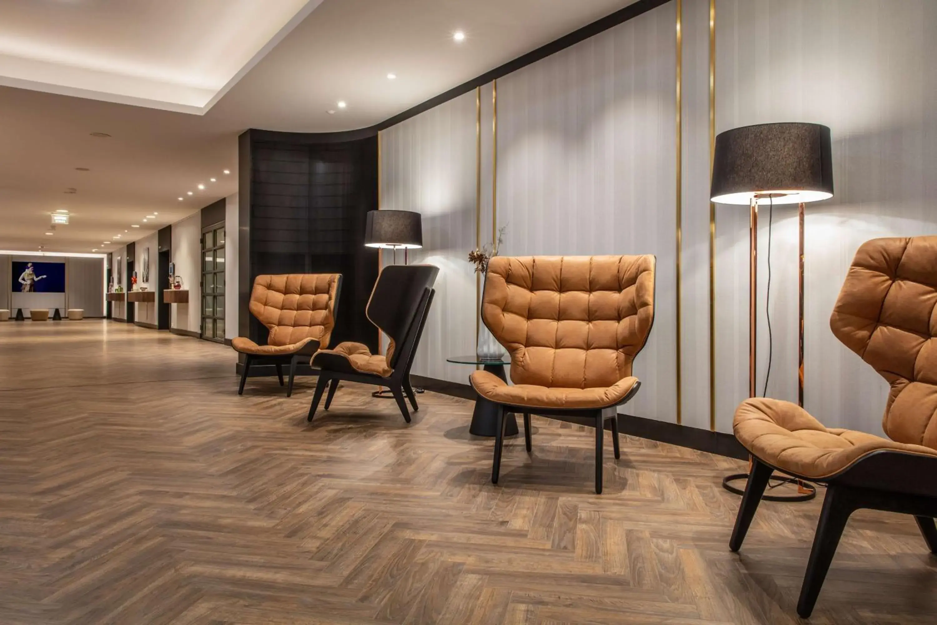 Lobby or reception in Radisson Blu, Basel Lobby or reception in Radisson Blu, Basel