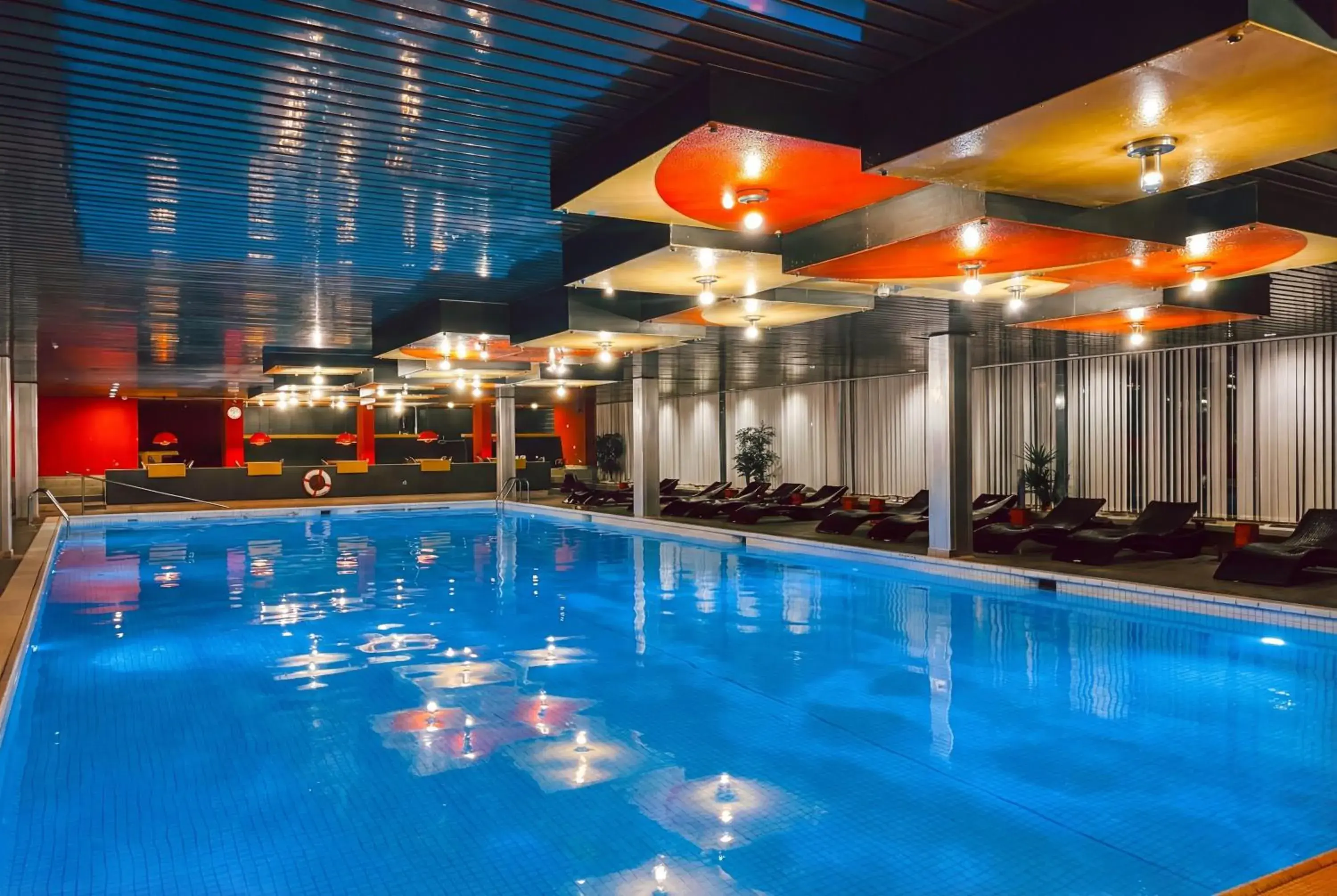 Pool view in Radisson Blu, Basel Pool view in Radisson Blu, Basel