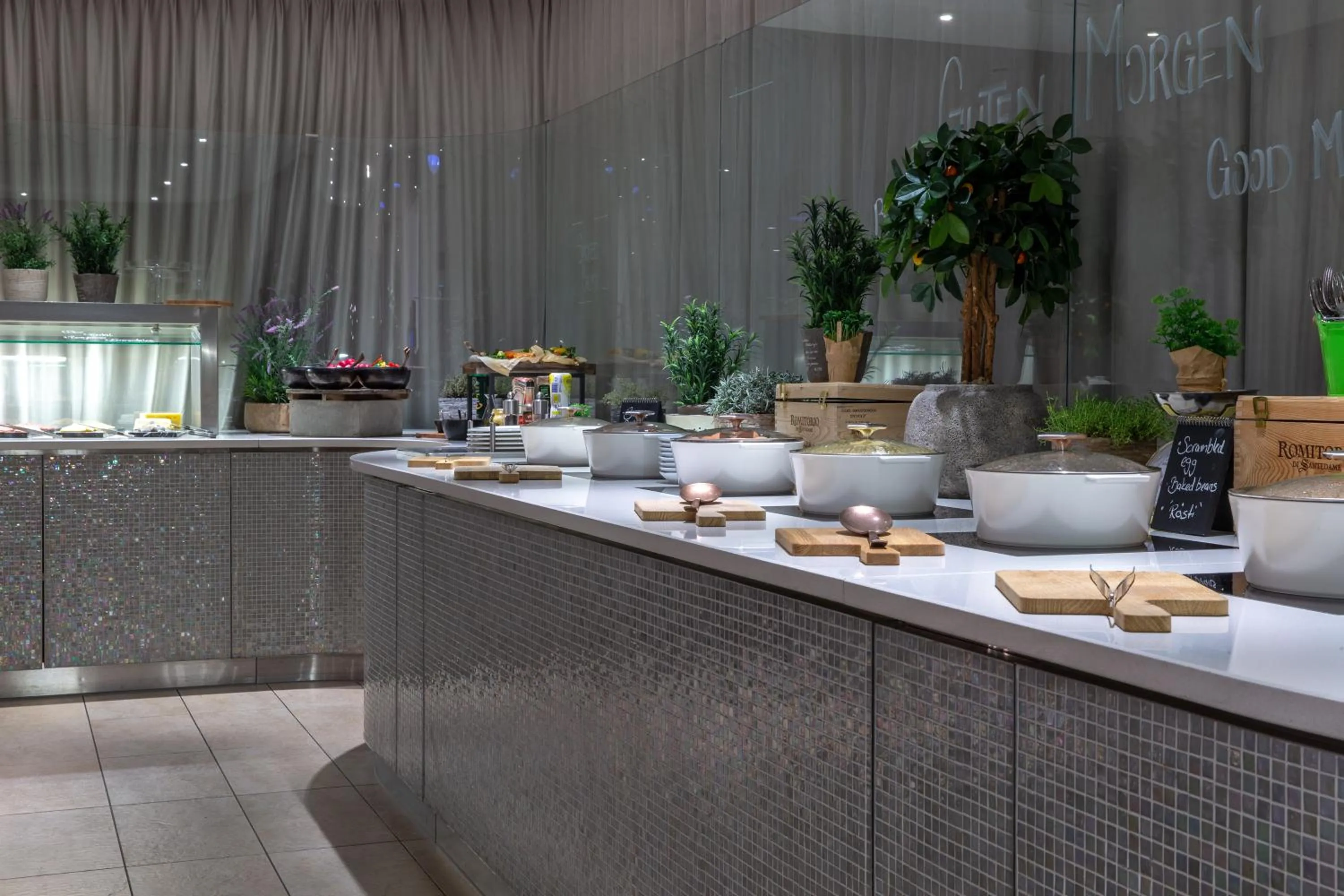 Buffet breakfast in Radisson Blu, Basel