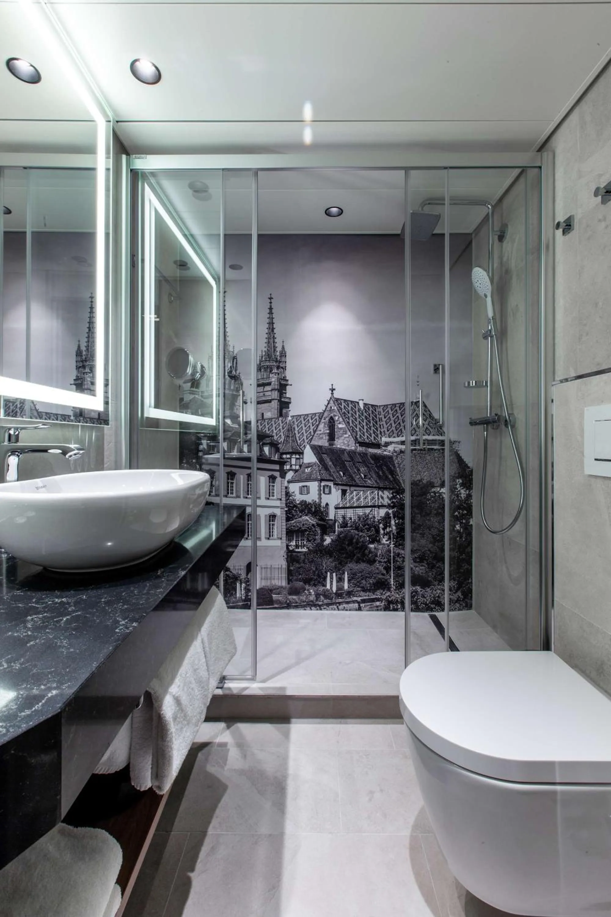 Shower in Radisson Blu, Basel