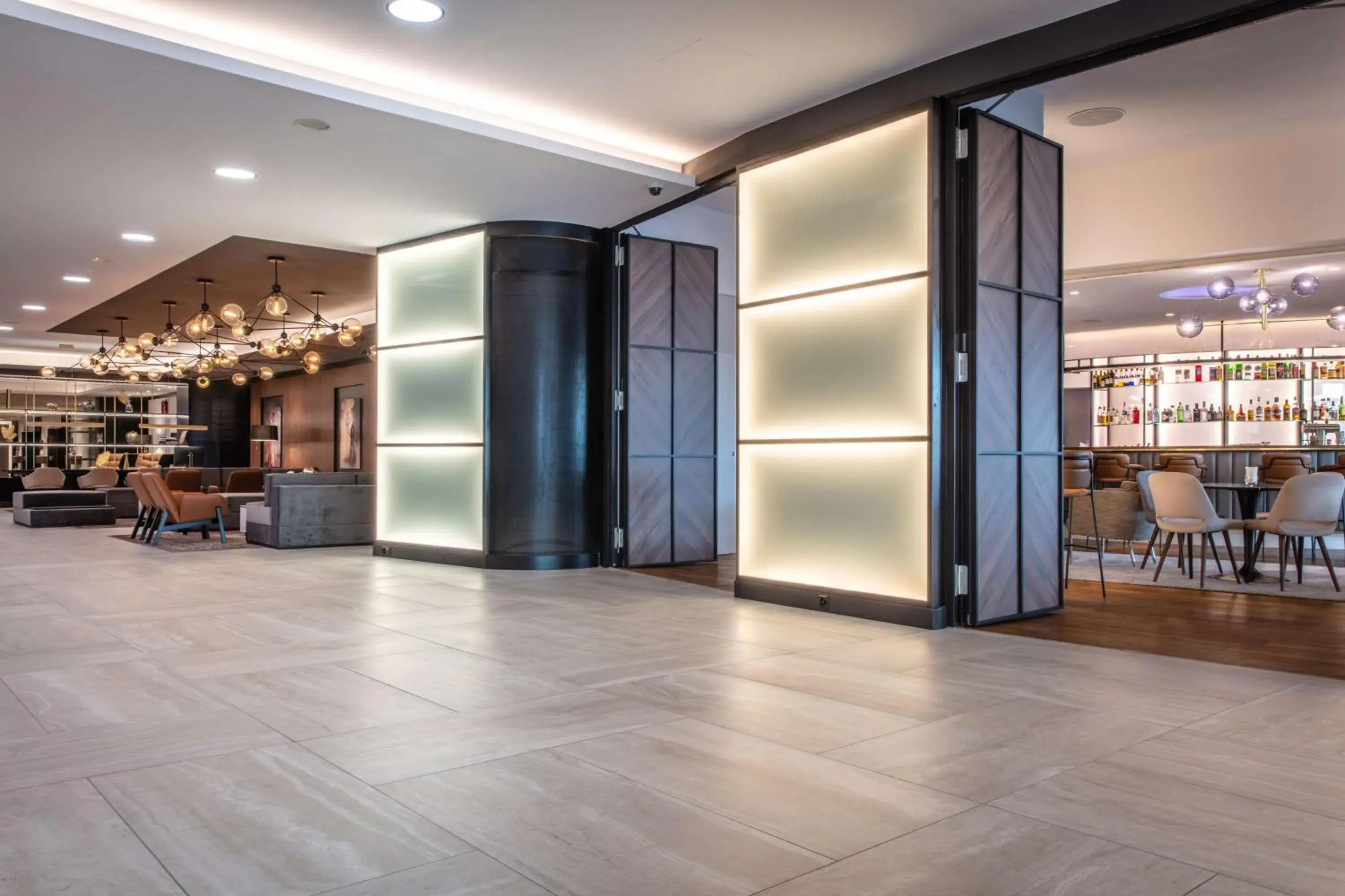 Lobby or reception in Radisson Blu, Basel Lobby or reception in Radisson Blu, Basel