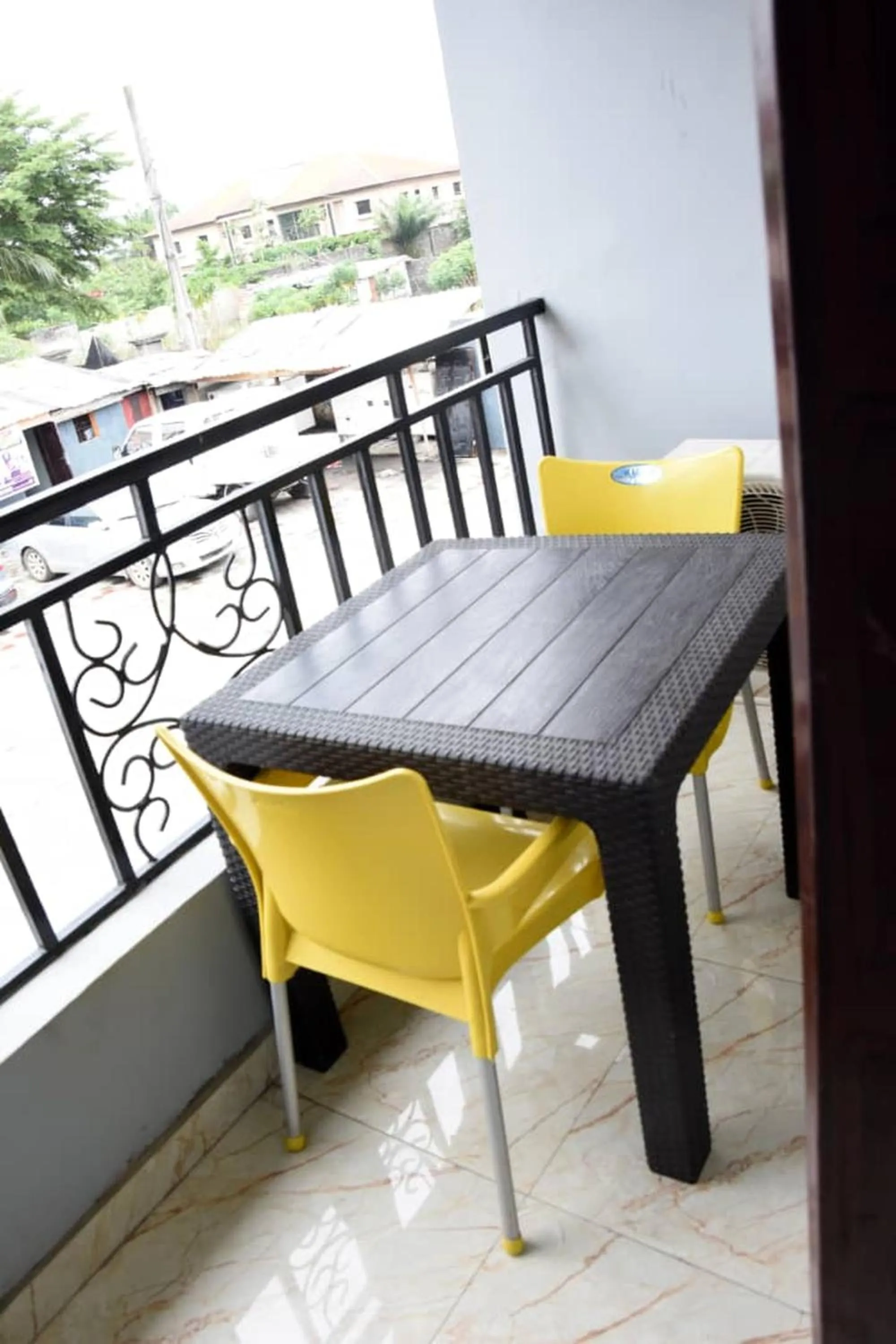 Balcony/Terrace in 24-7 Electricity Agore Hotels and Suites Ltd
