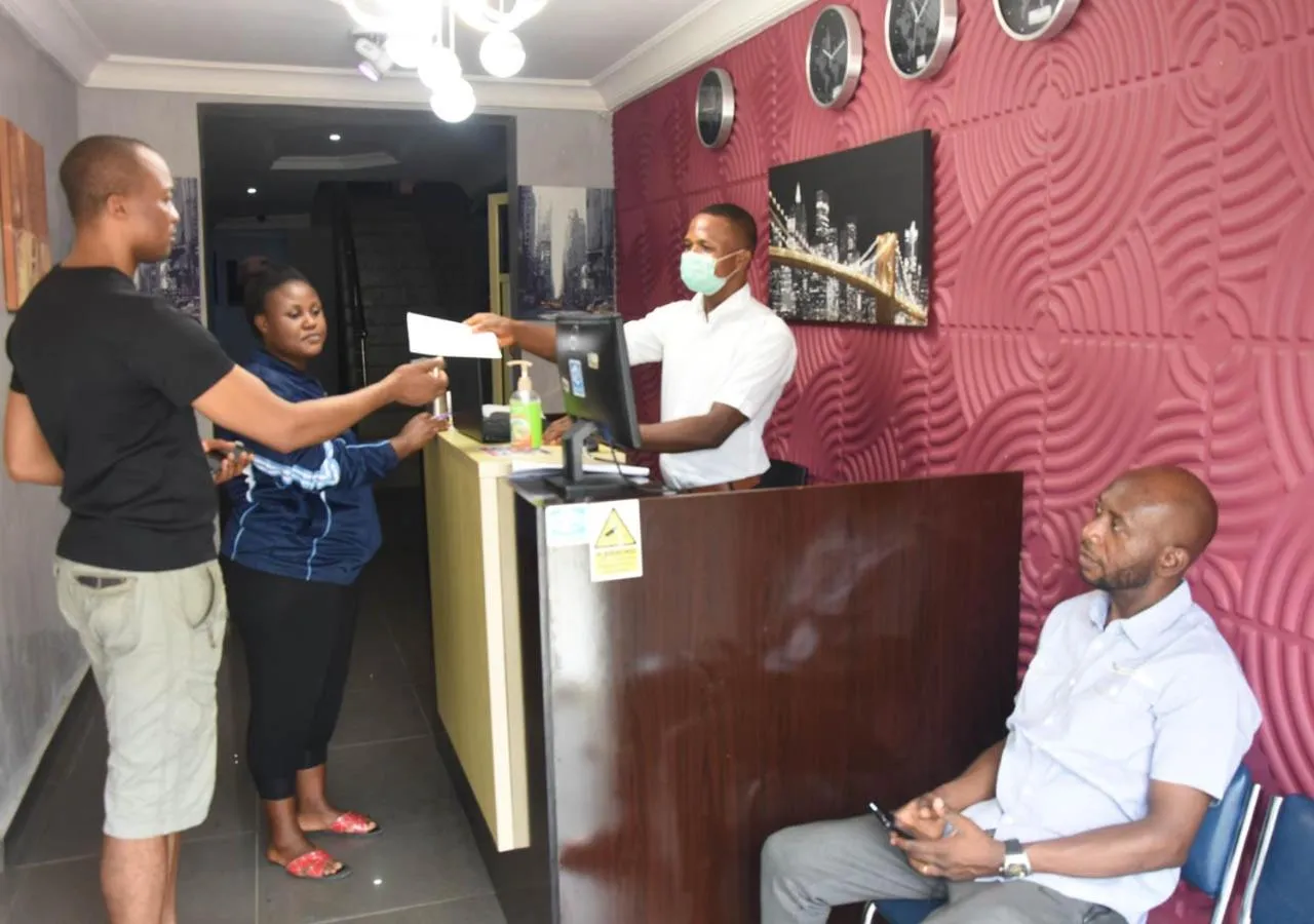 Lobby or reception in 24-7 Electricity Agore Hotels and Suites Ltd