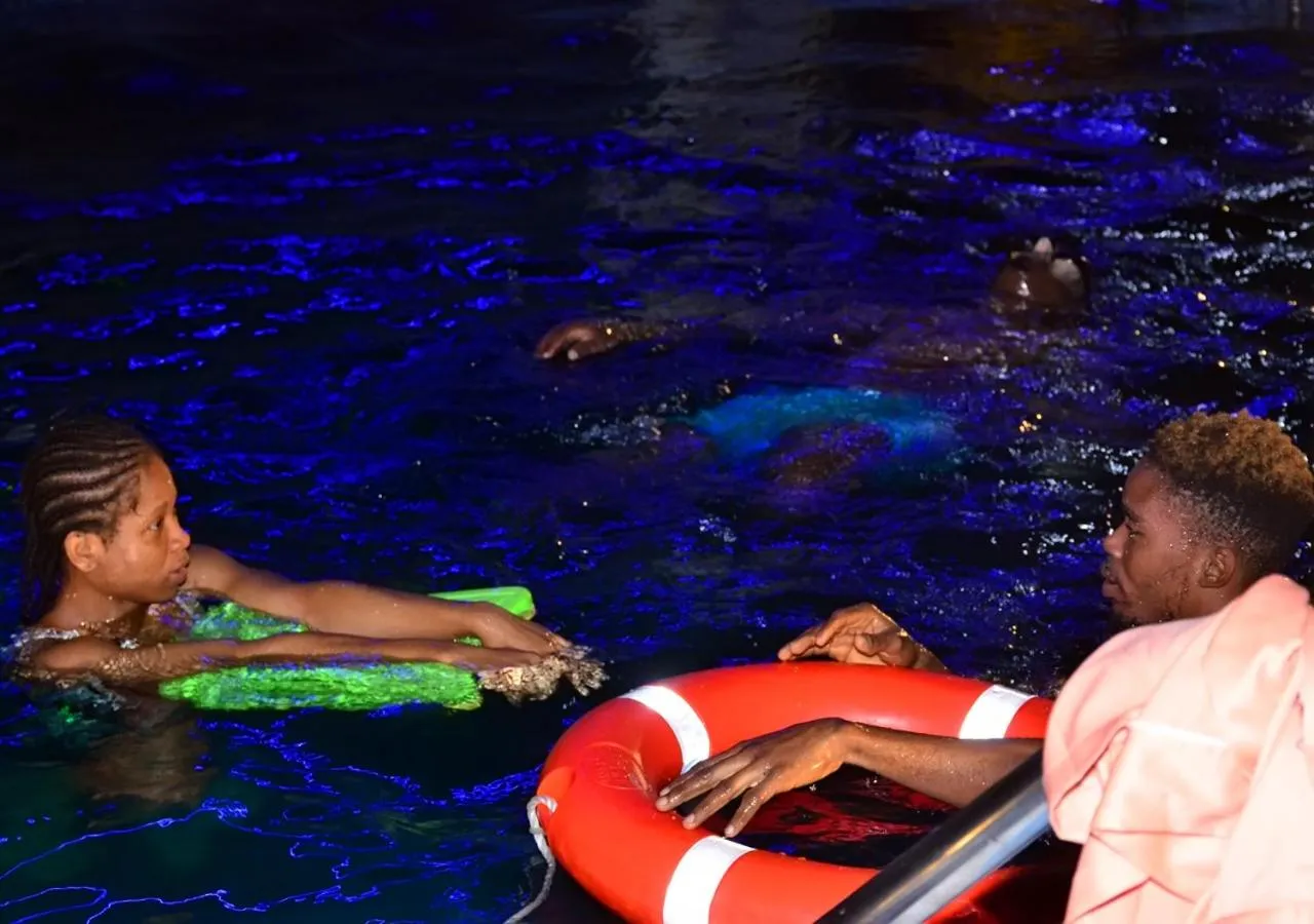 Swimming pool in 24-7 Electricity Agore Hotels and Suites Ltd