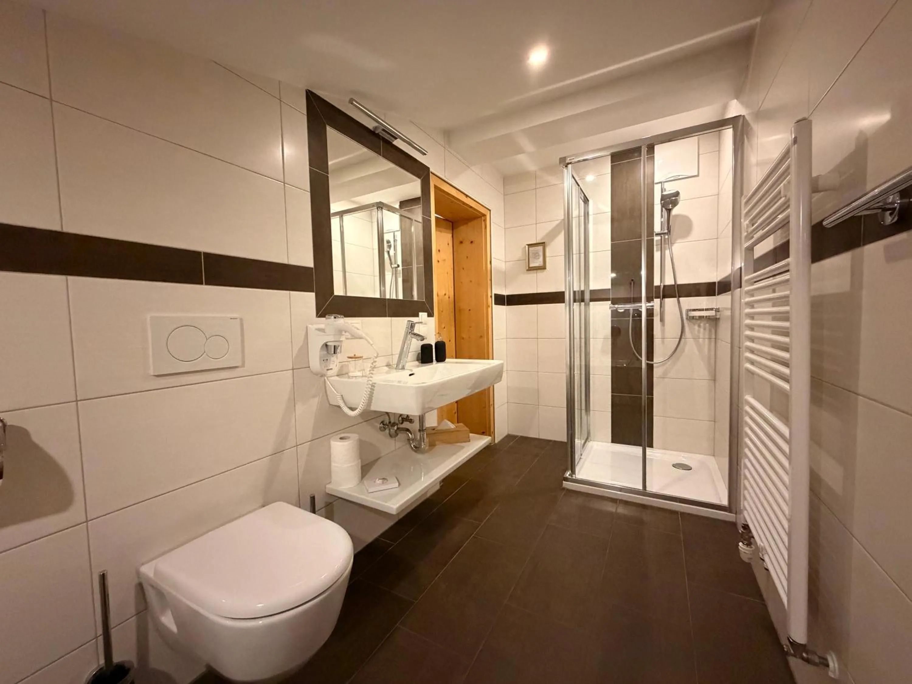 Shower in Boutique Hotel Alpenhof