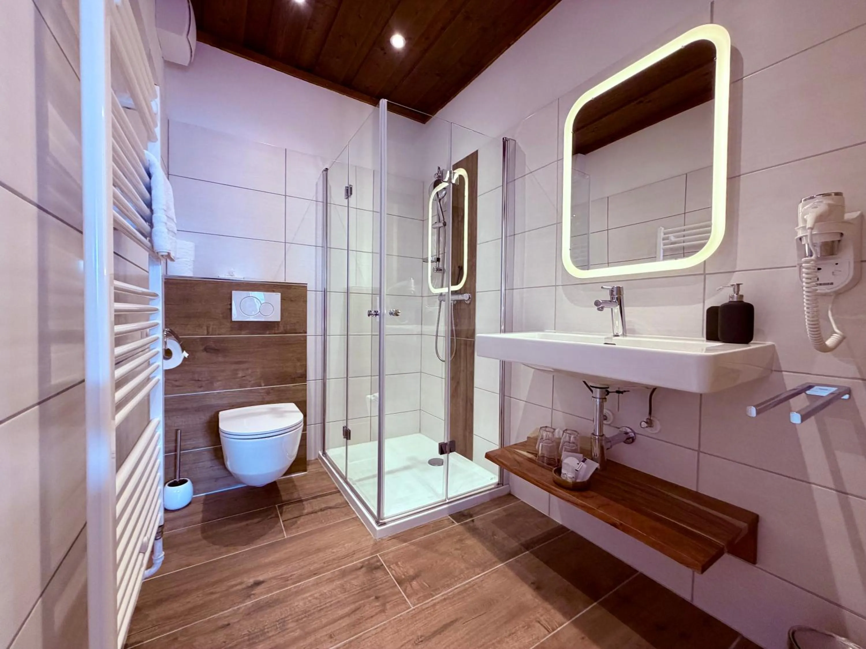 Shower in Boutique Hotel Alpenhof