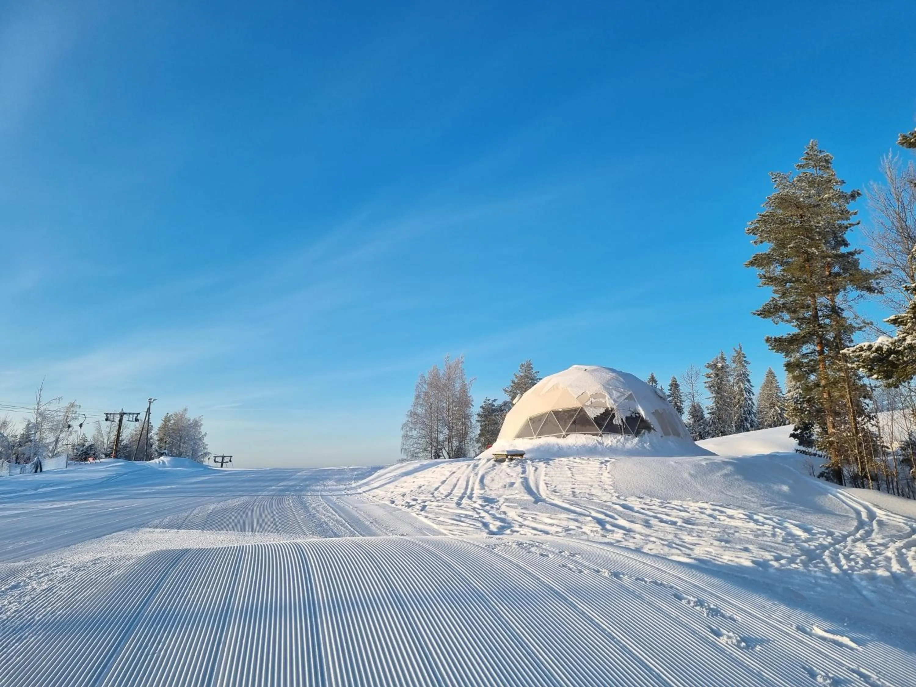 Winter in Outdoor Hostel Laajis