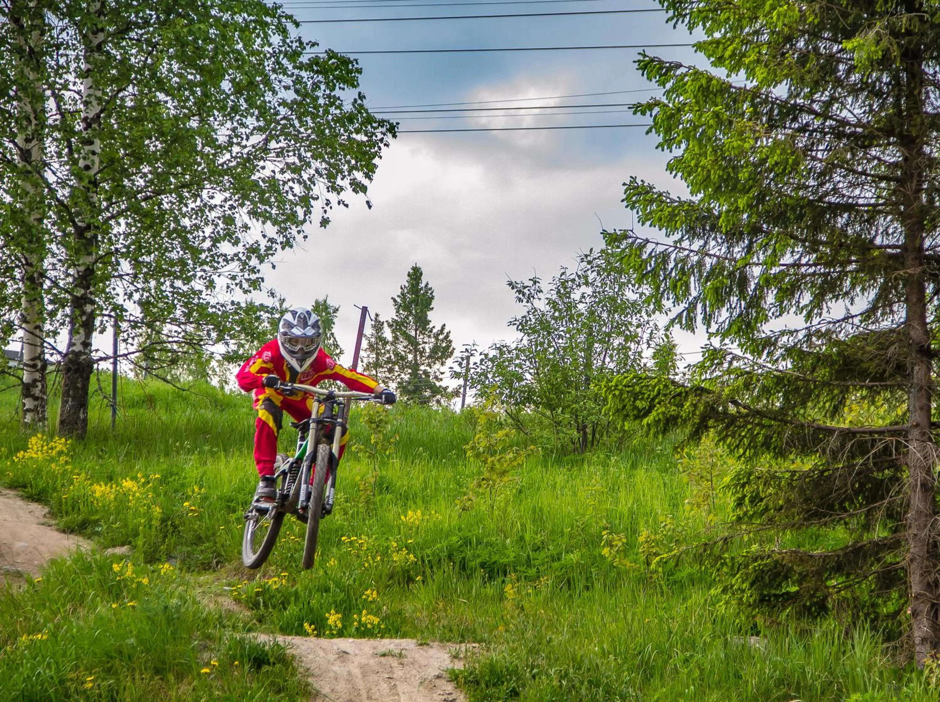 Cycling in Outdoor Hostel Laajis