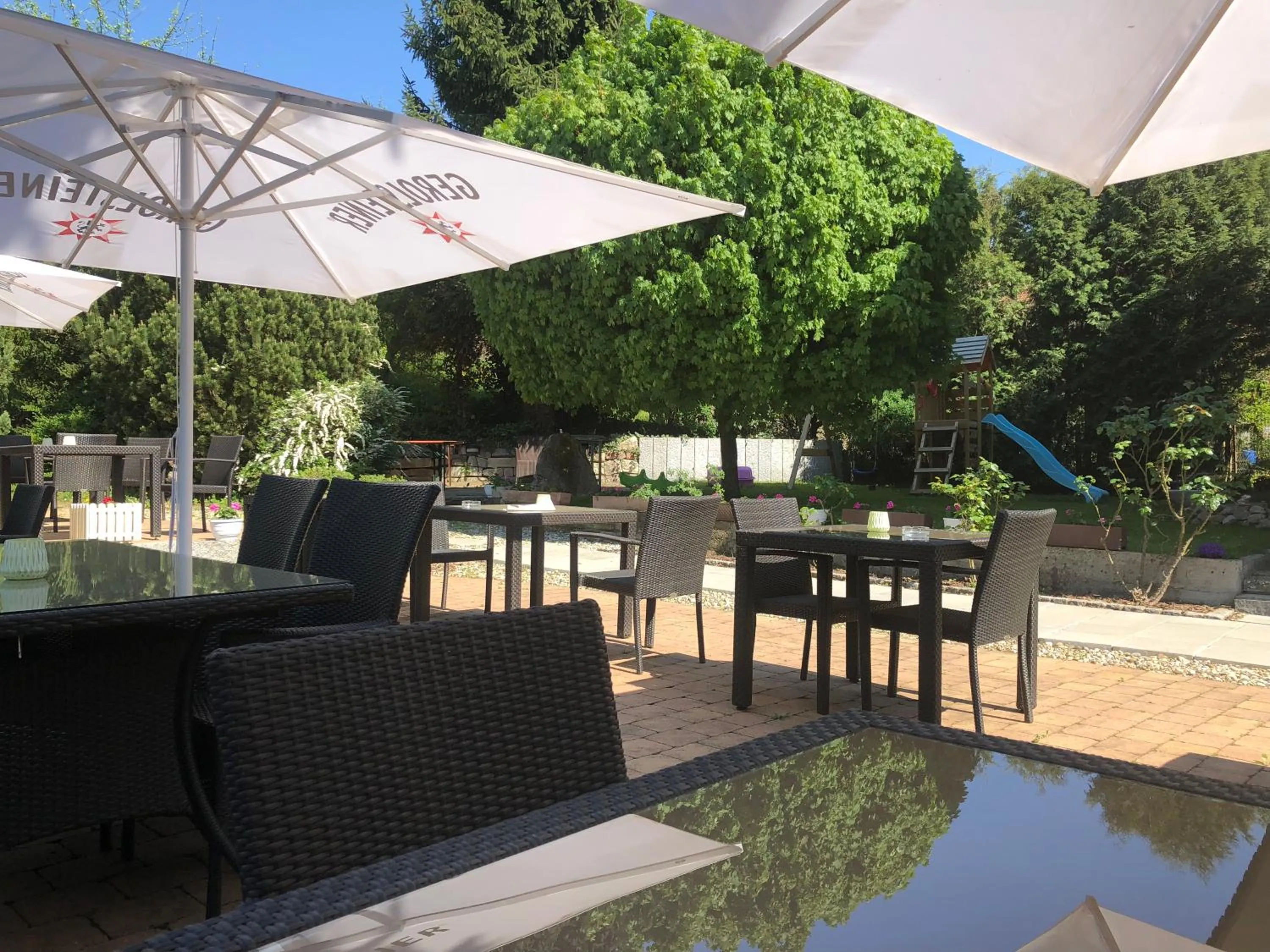 Garden view in Landhotel Traube