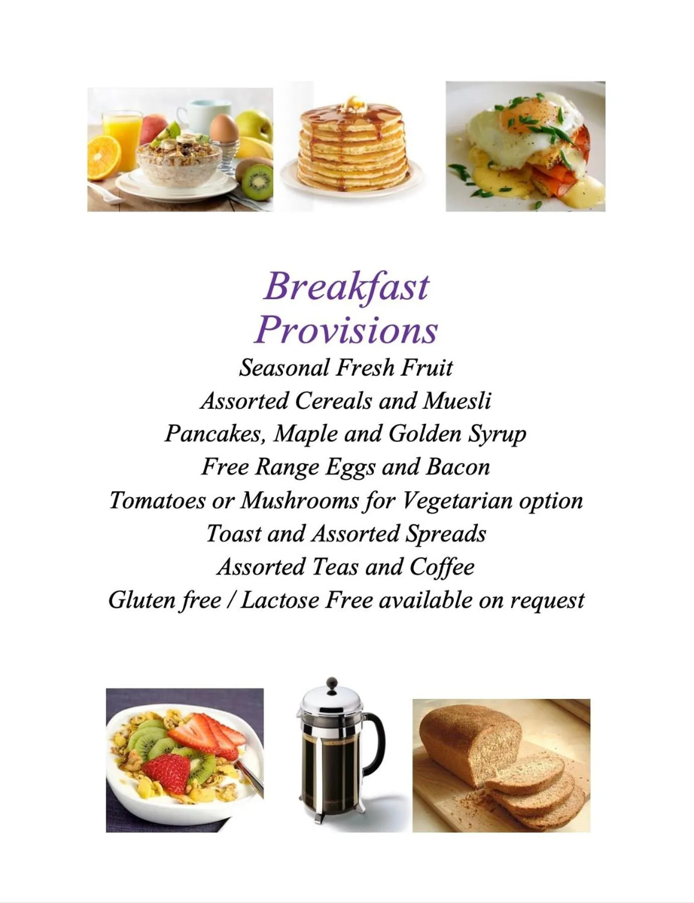 Breakfast in Isabella at Kyneton