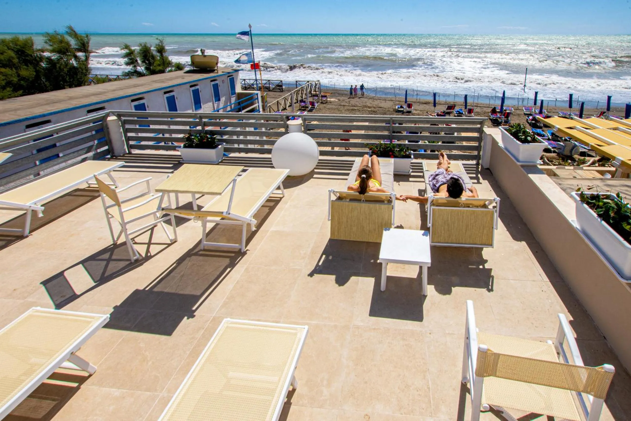 Balcony/Terrace in Hotel Cecina Beach