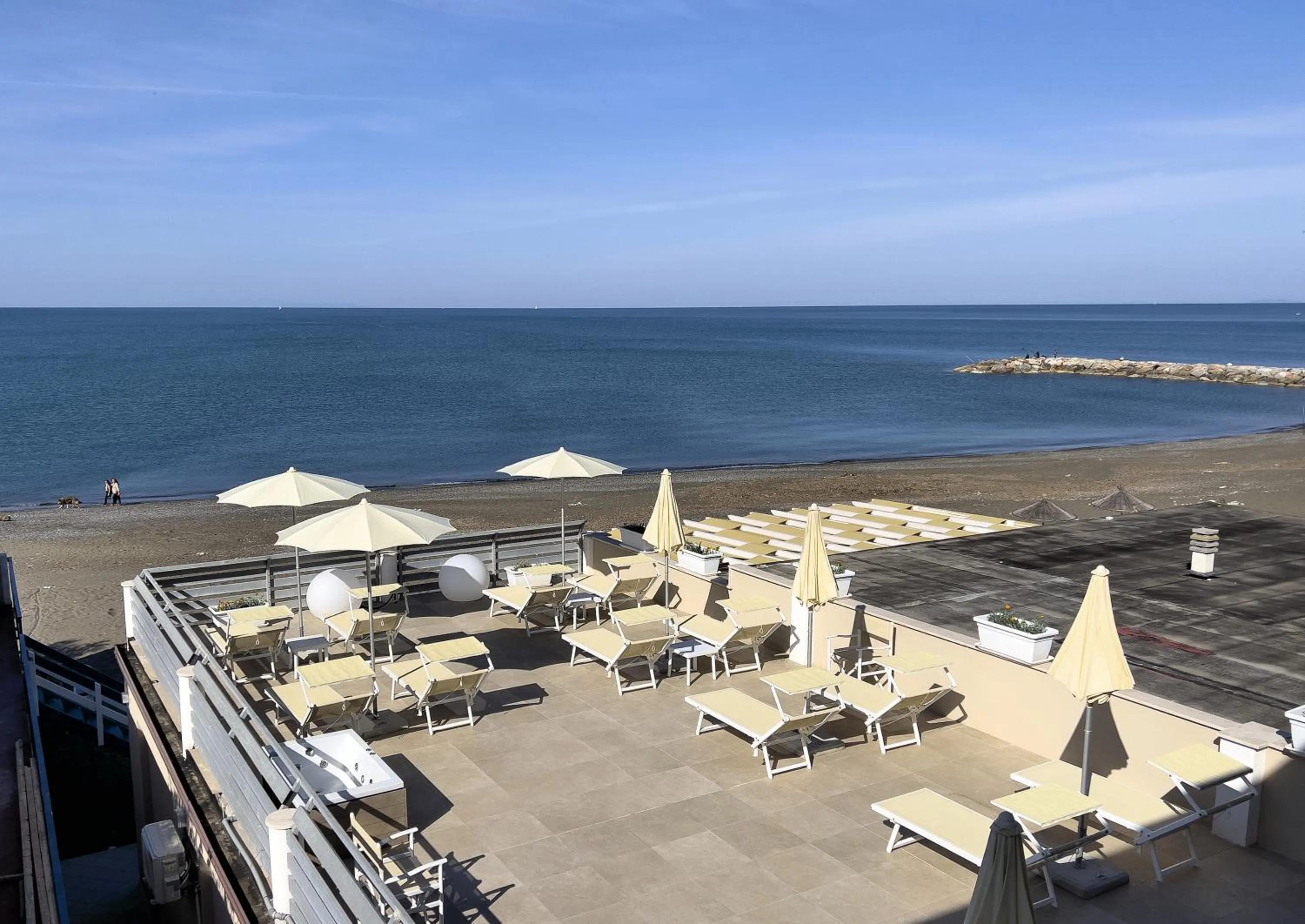 Balcony/Terrace in Hotel Cecina Beach