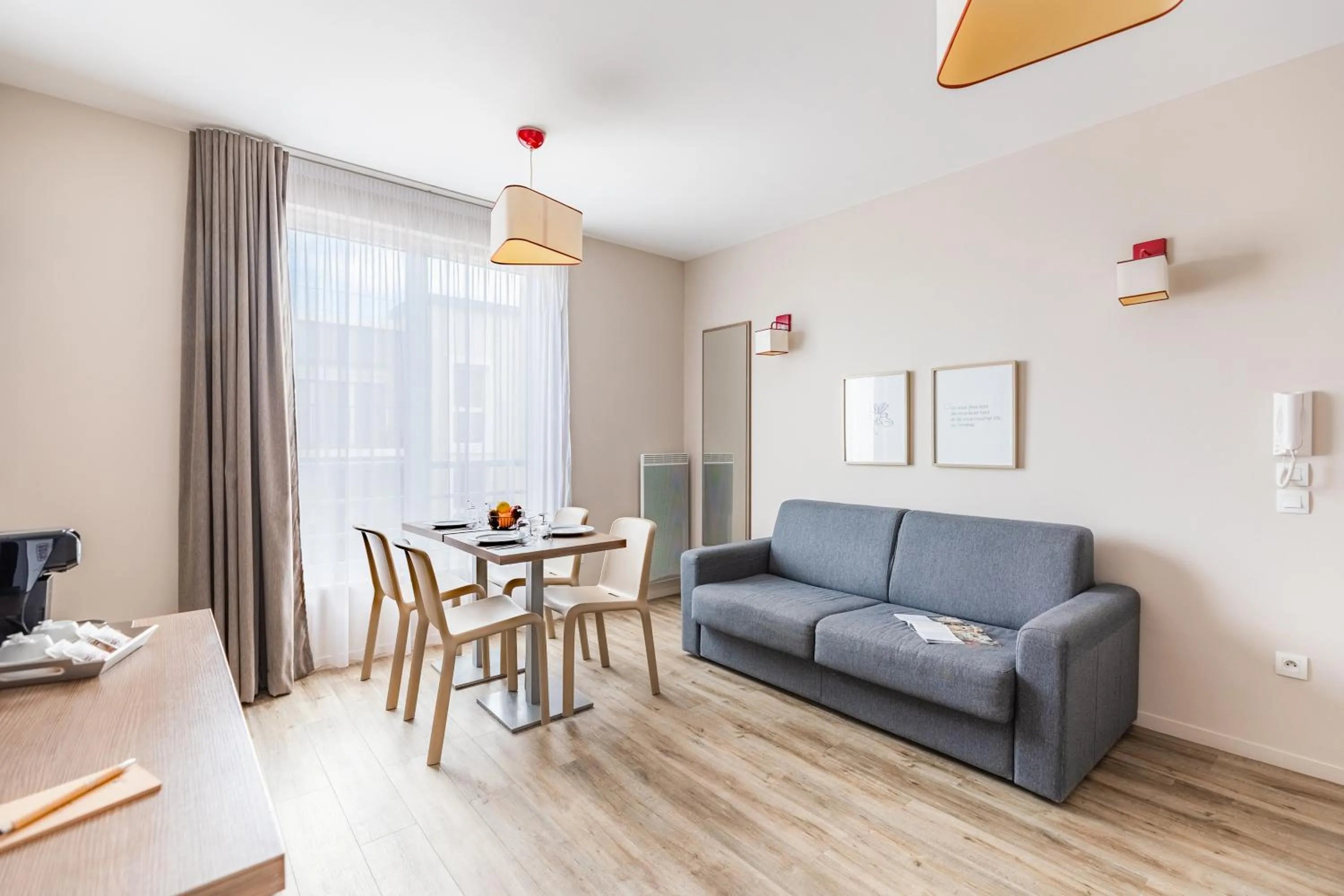 Living room in Appart'City Confort Cherbourg