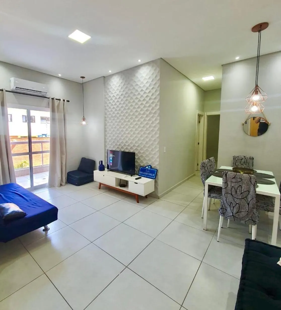 Bed in Apto. com varanda gourmet e piscina aquecida