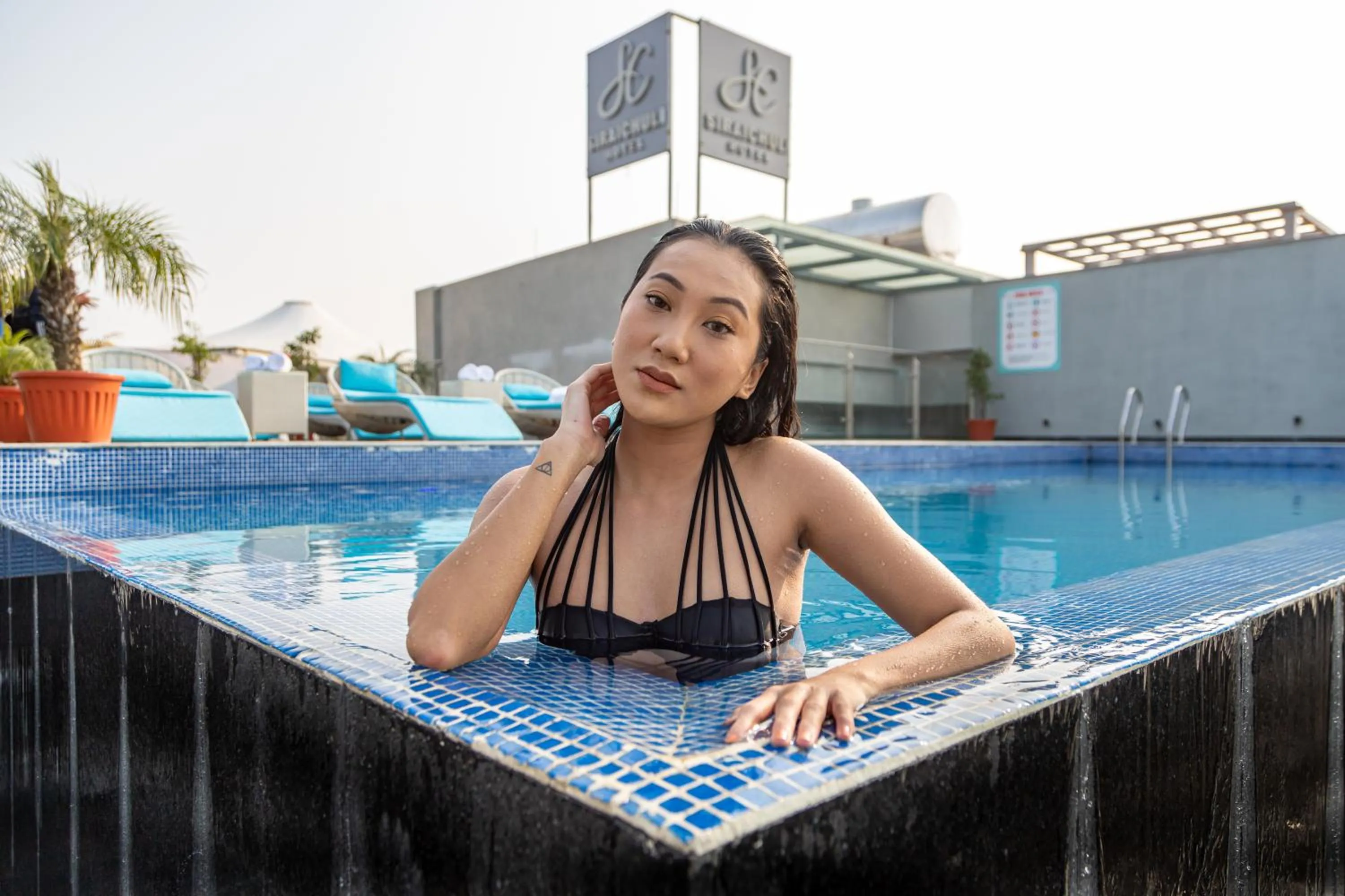 Swimming pool in Hotel Siraichuli