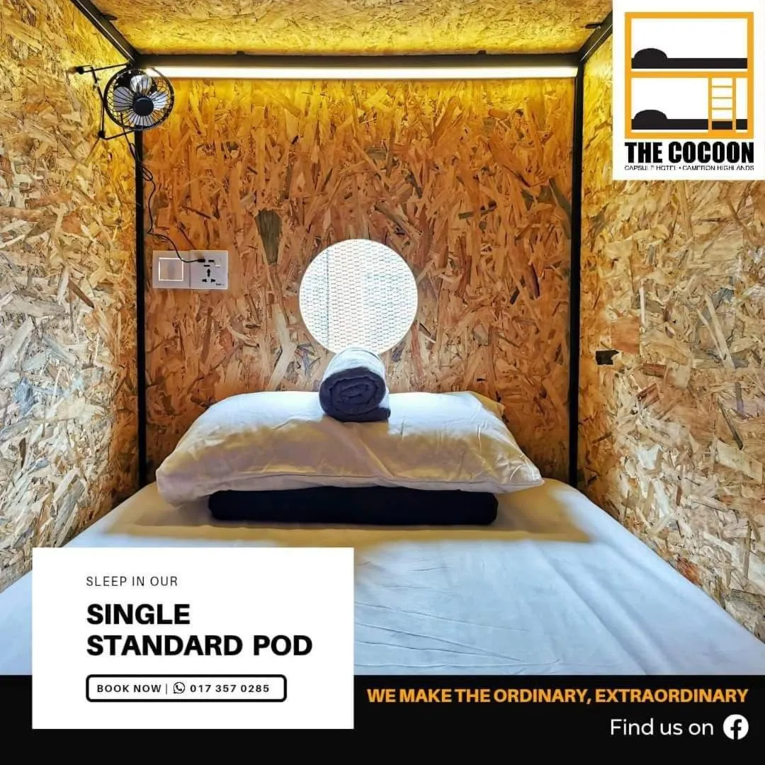 Single Bed in Female Dormitory Room in The Cocoon Capsule Hotel