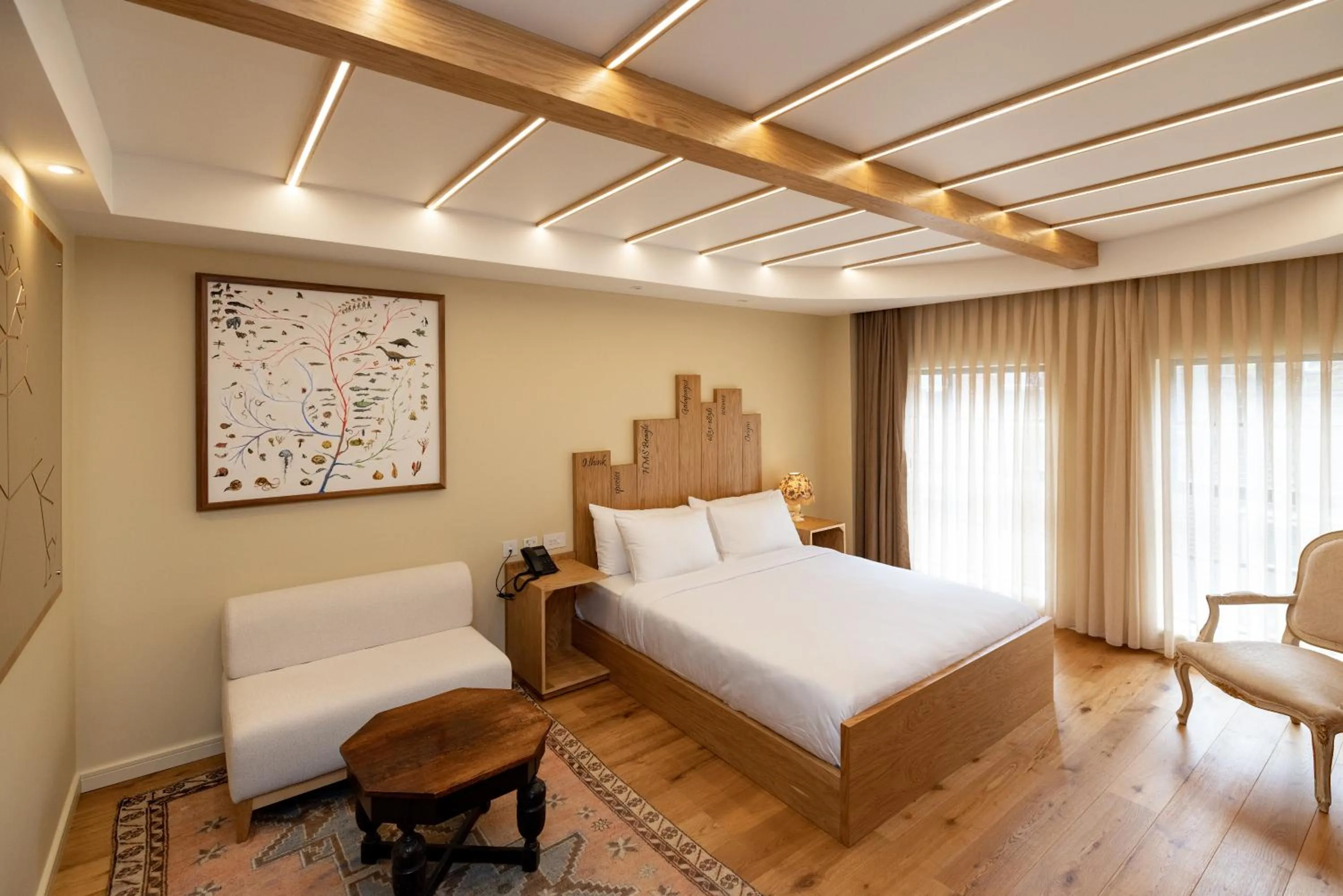 Bed in Limehouse Library Hotel