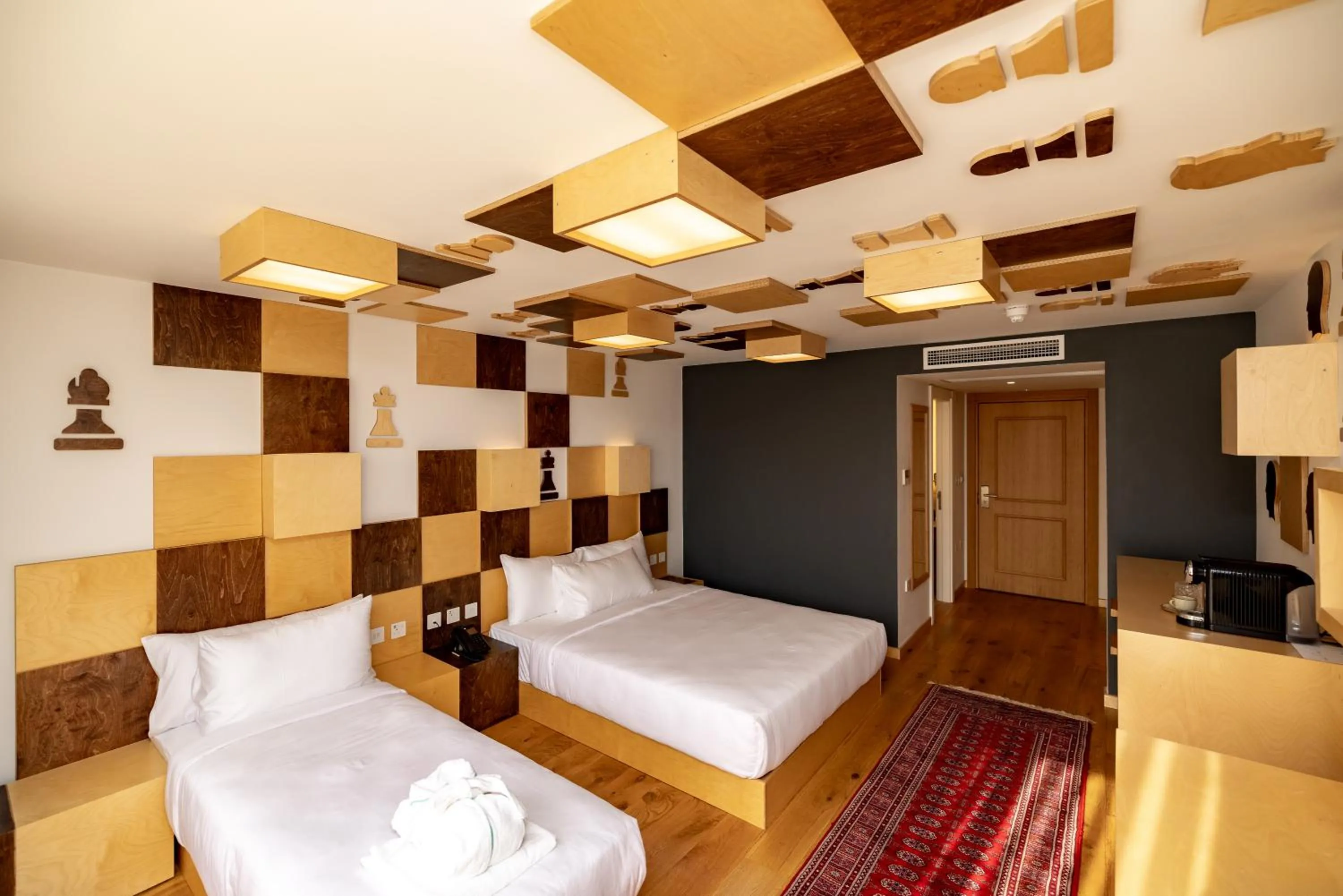 Bed in Limehouse Library Hotel