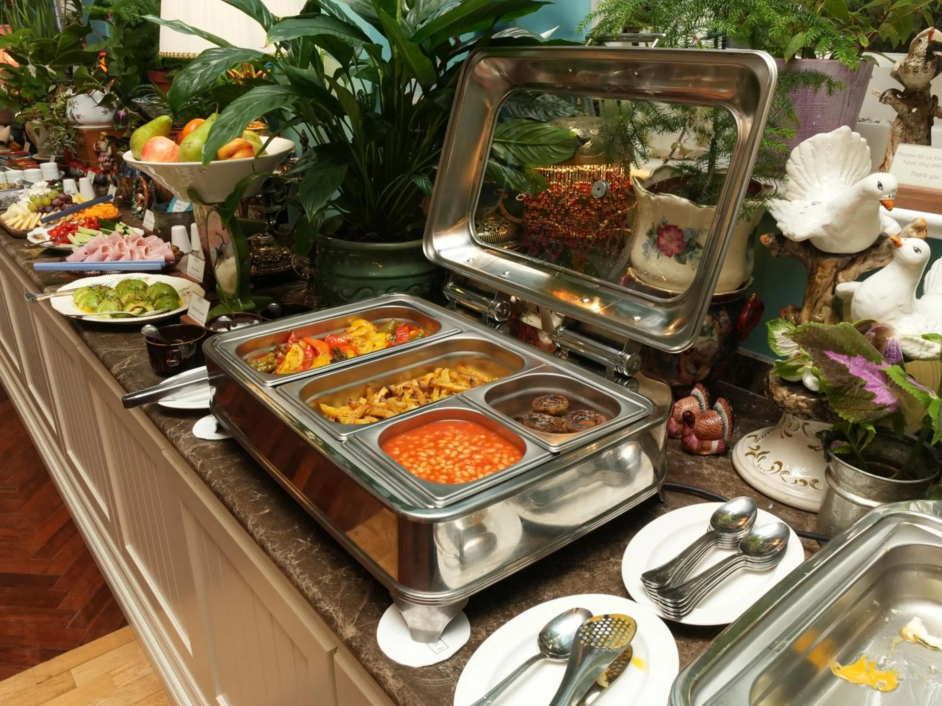 Buffet breakfast in Limehouse Library Hotel