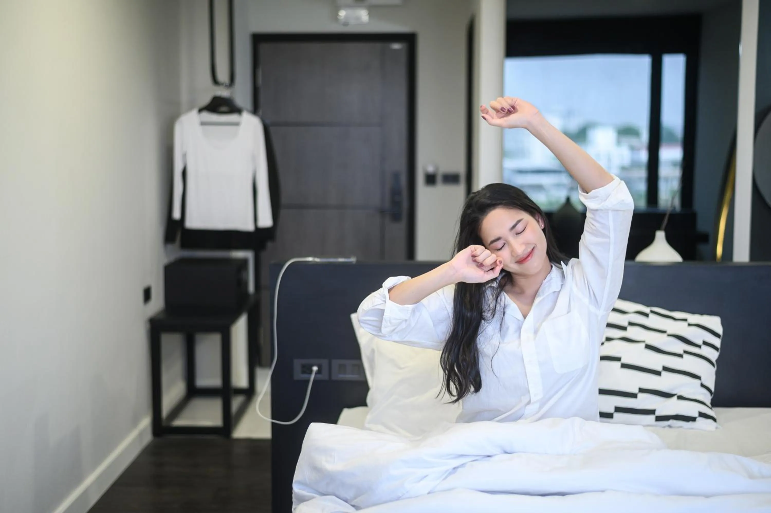 Bed in SR Grand Hotel Chiangmai