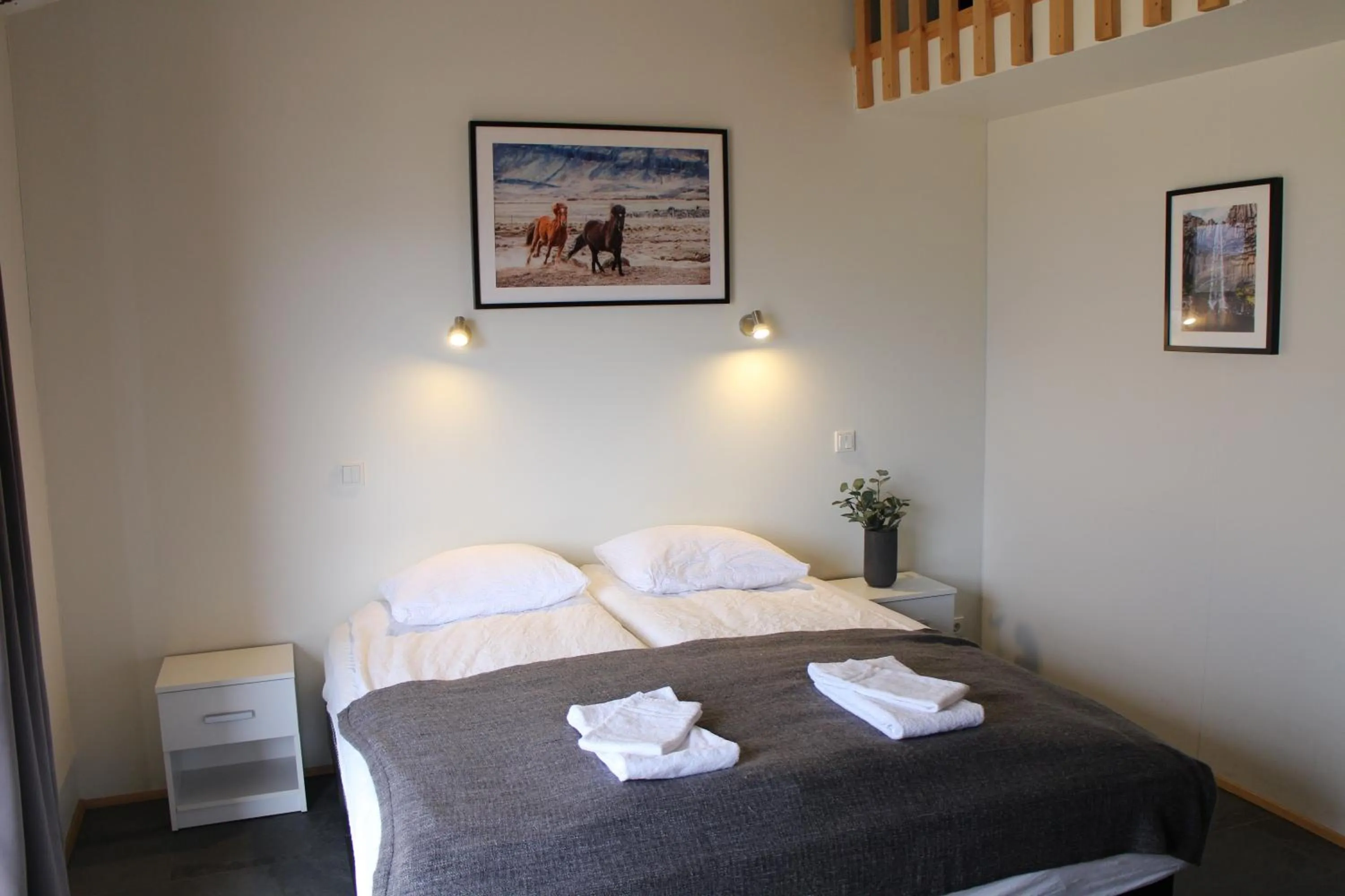 Bedroom, Bed in Hótel Á