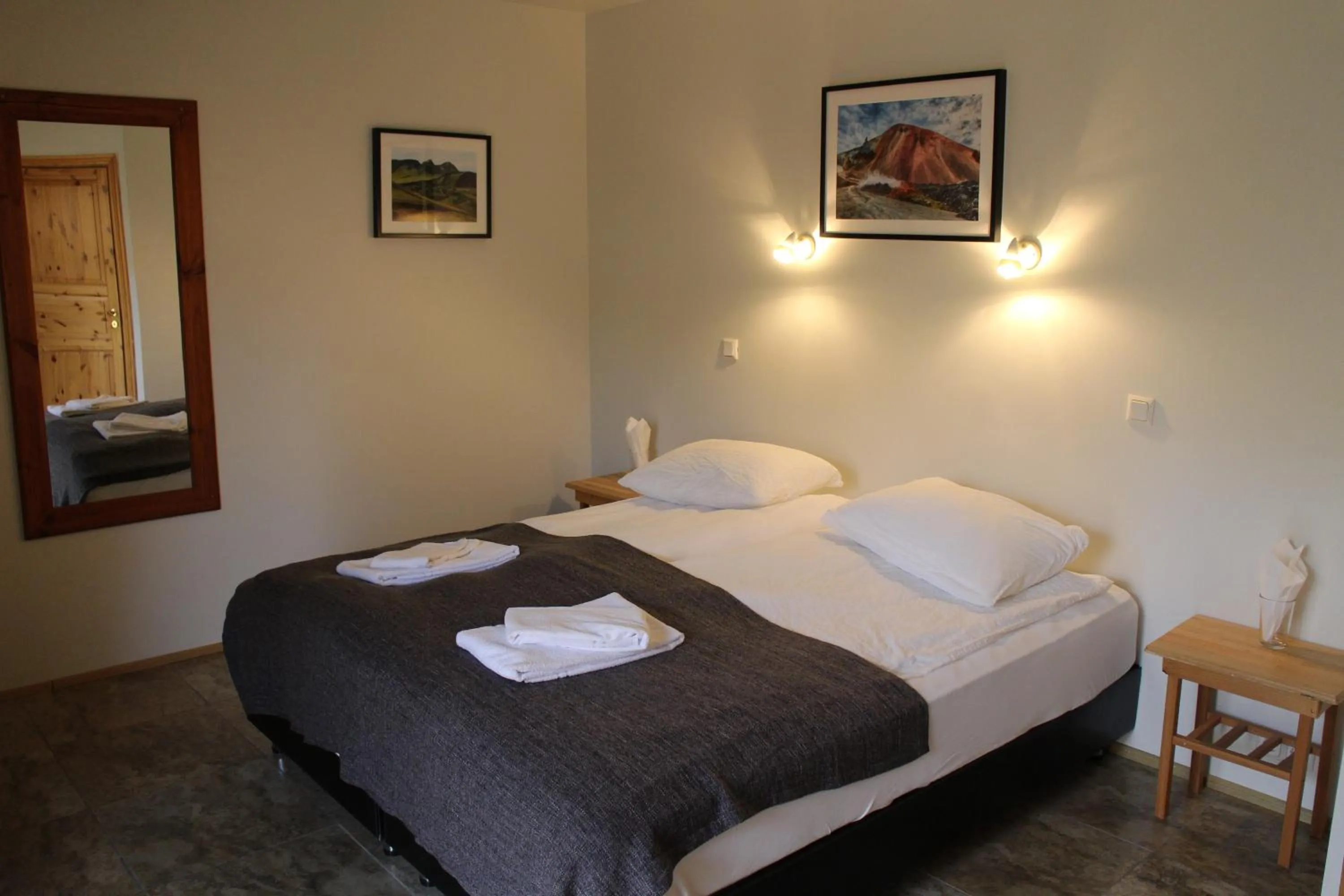 Bedroom, Bed in Hótel Á