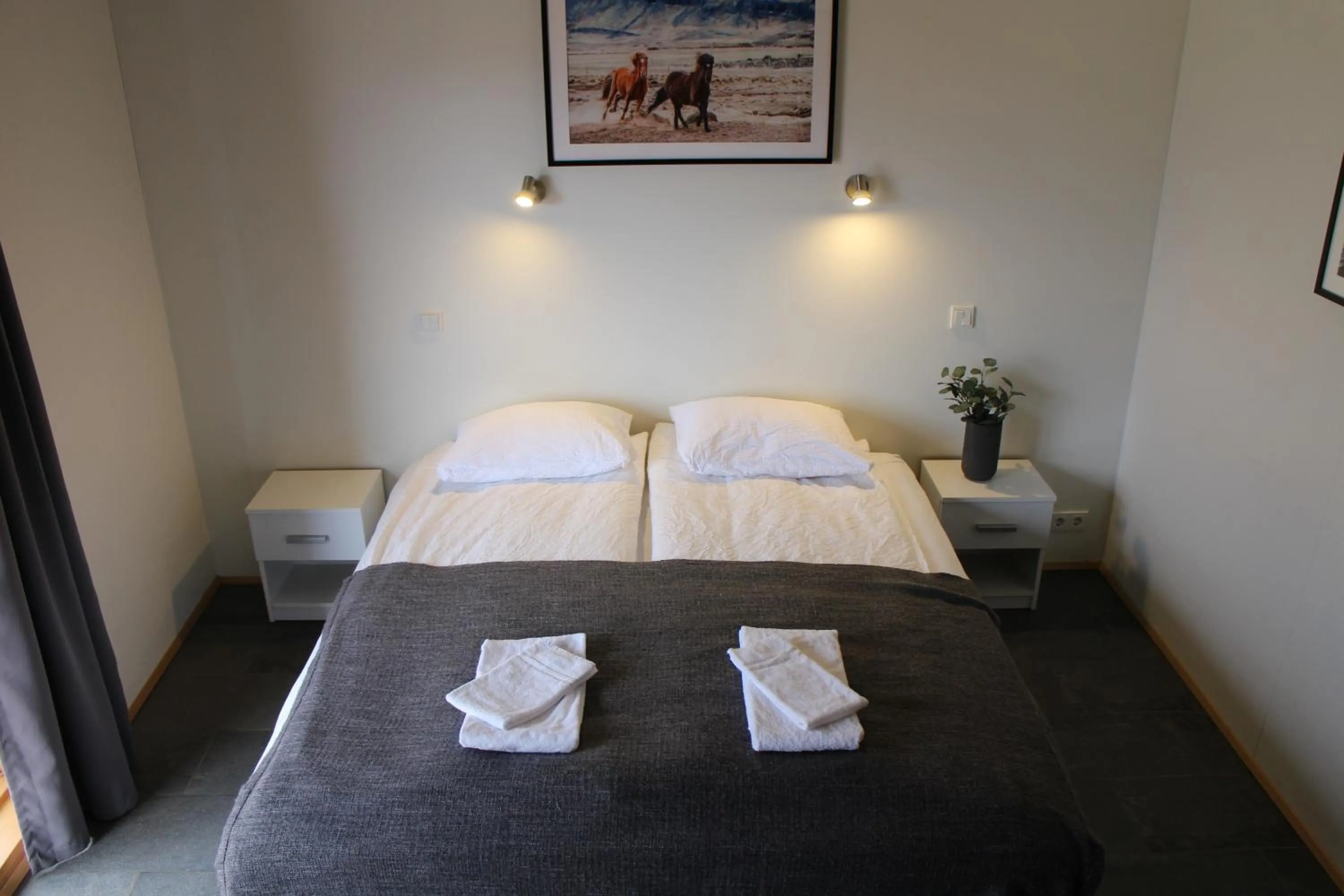 Bedroom, Bed in Hótel Á