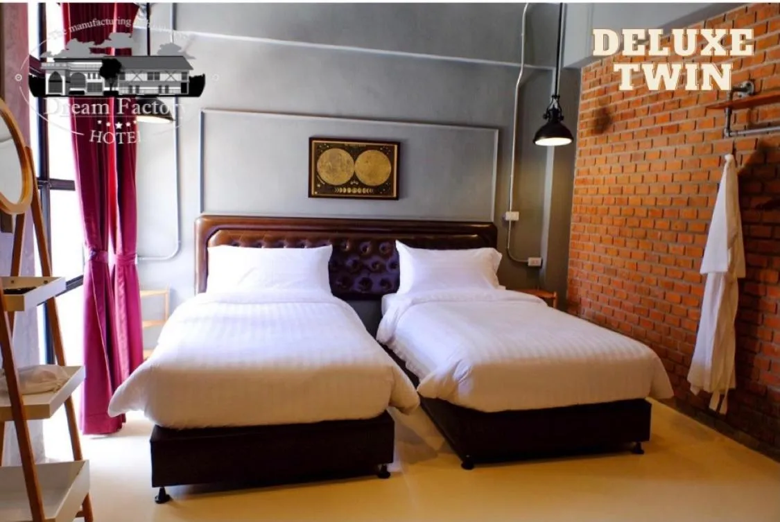 Bed in Dream Factory Hotel