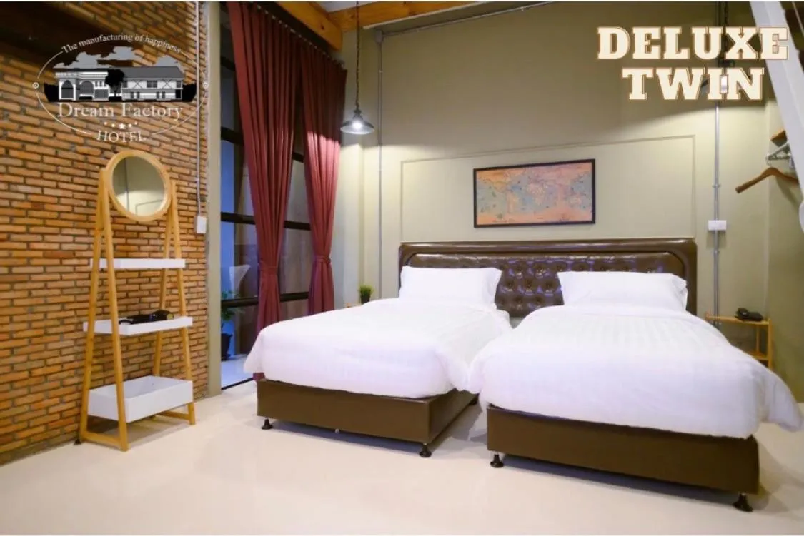 Bed in Dream Factory Hotel