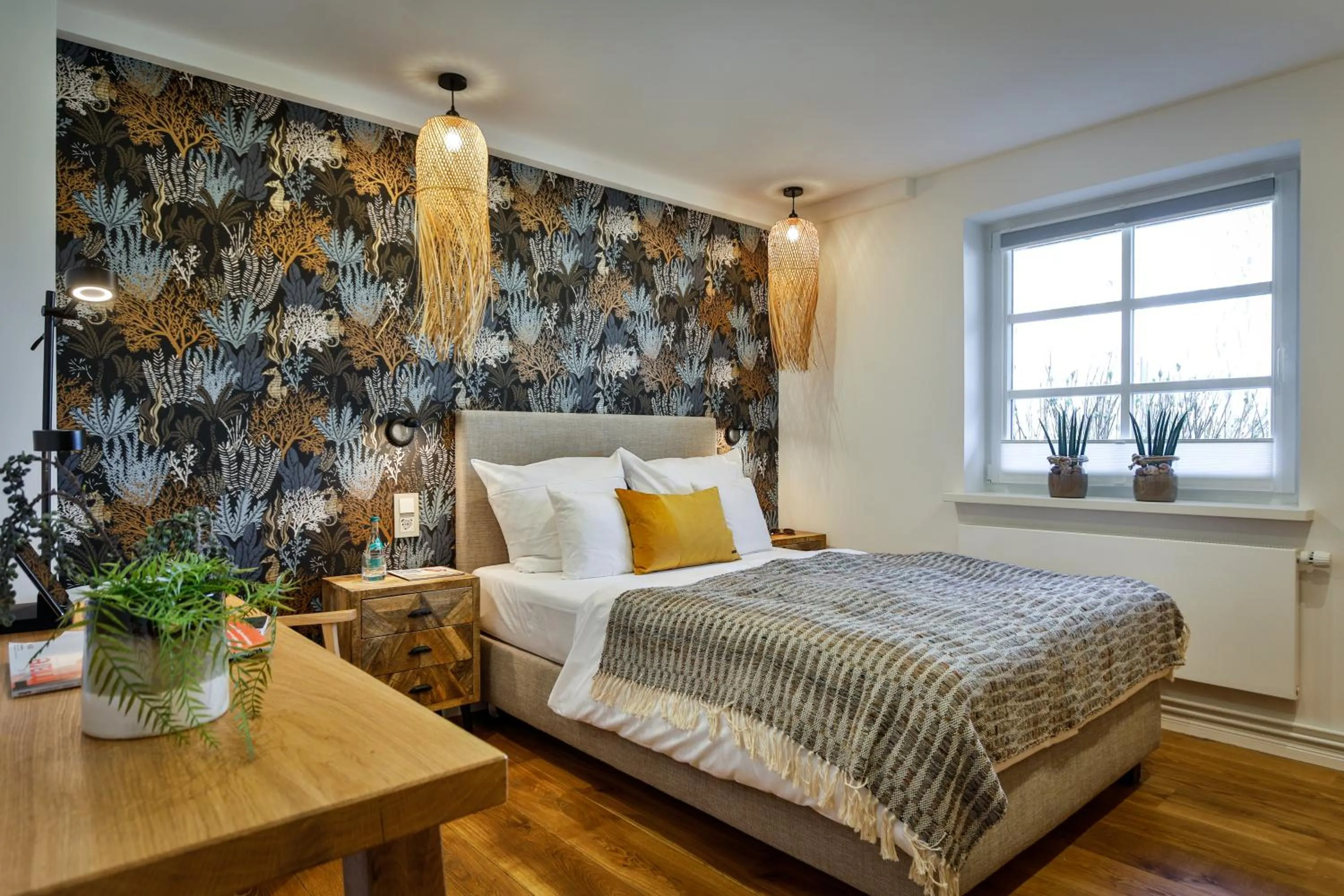 Bed in Landhaus Sylter Hahn