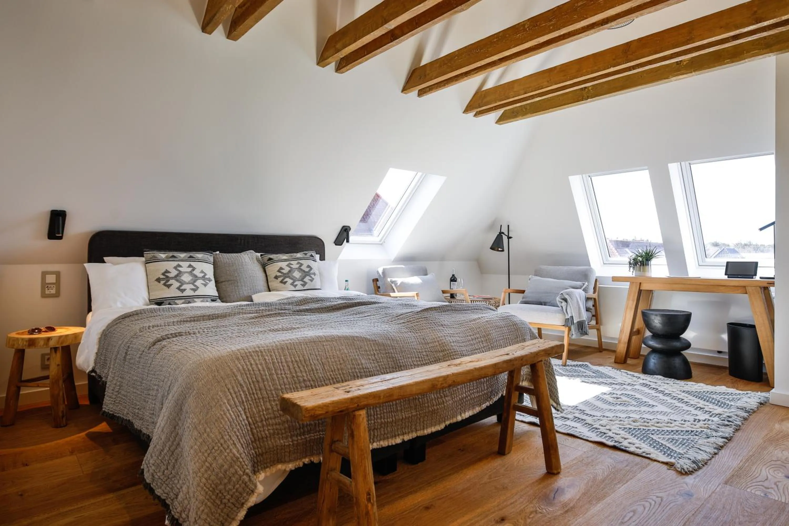 Living room, Bed in Landhaus Sylter Hahn