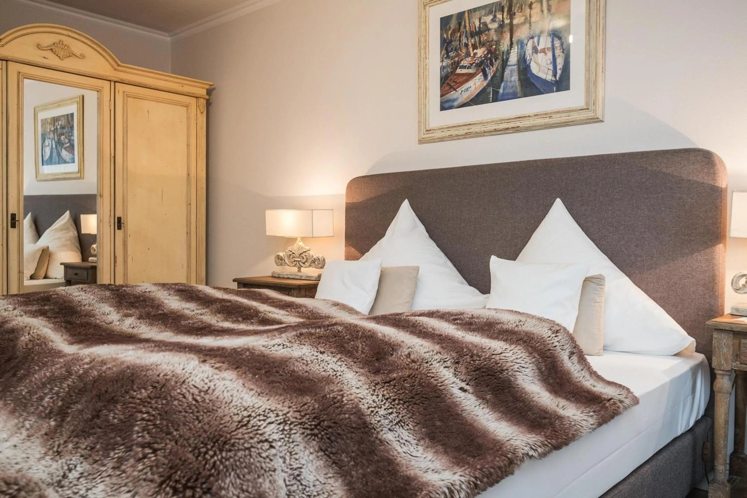 Living room, Bed in Landhaus Sylter Hahn