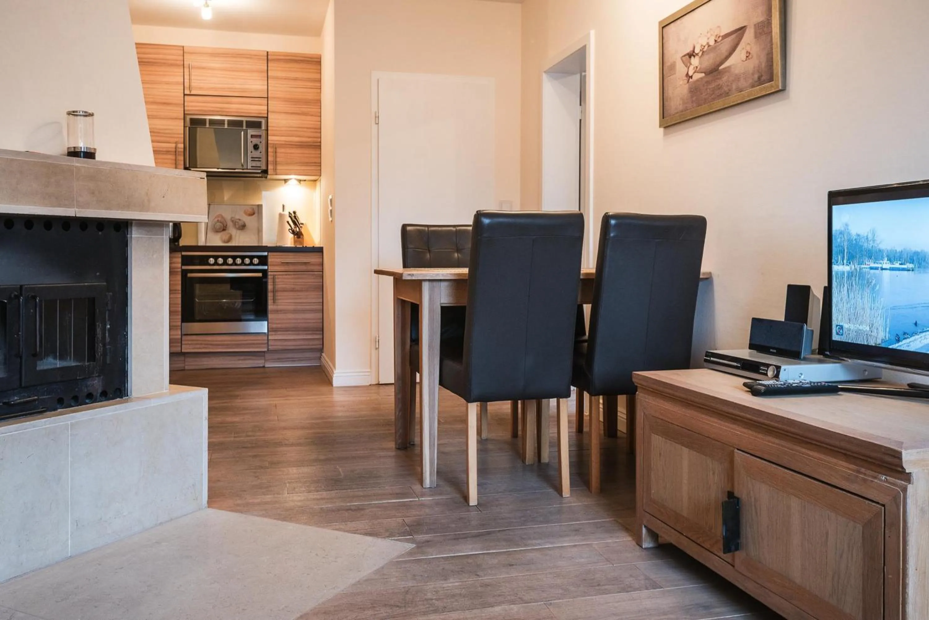 Kitchen or kitchenette in Landhaus Sylter Hahn