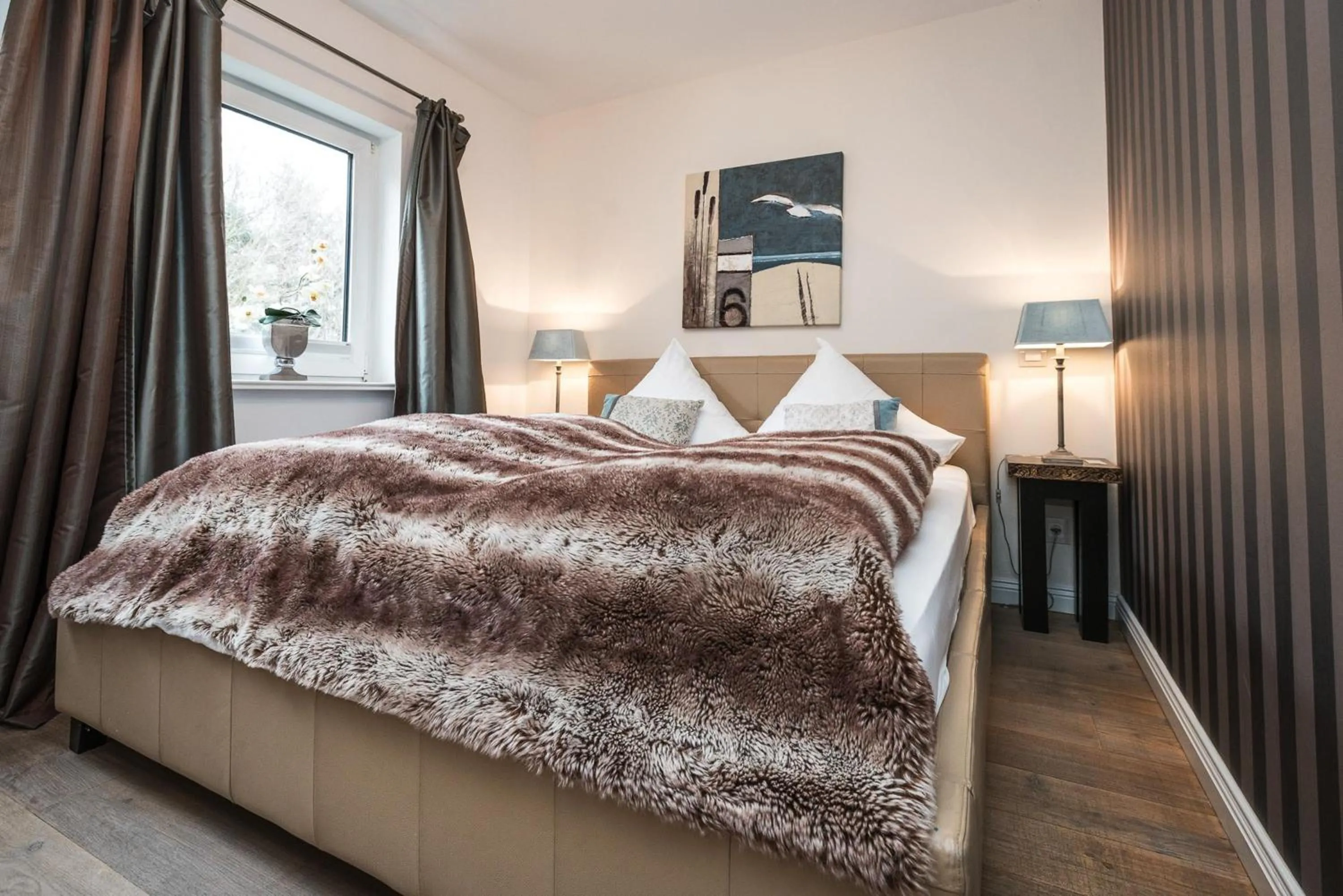 Bedroom, Bed in Landhaus Sylter Hahn