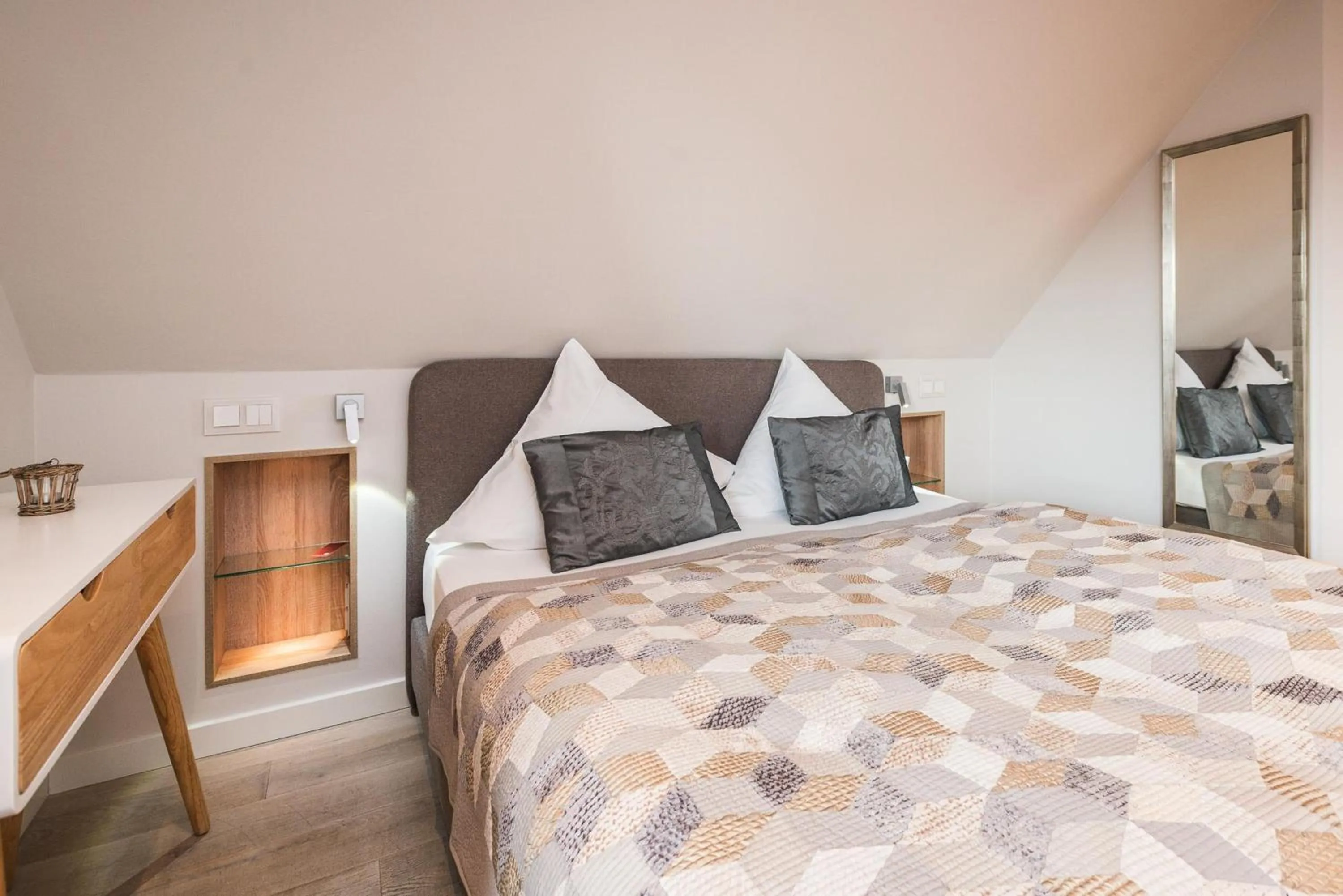 Balcony/Terrace, Bed in Landhaus Sylter Hahn