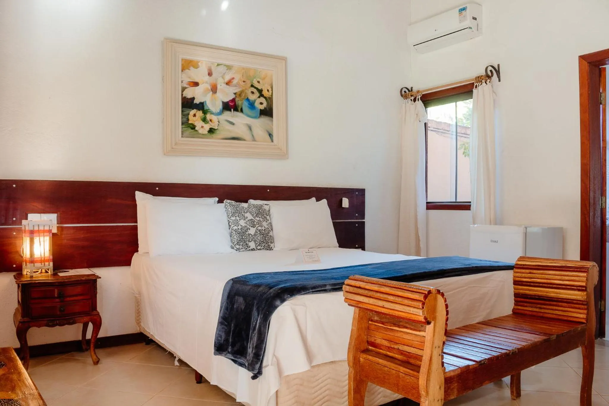 Bed in Pousada Adega Cipo