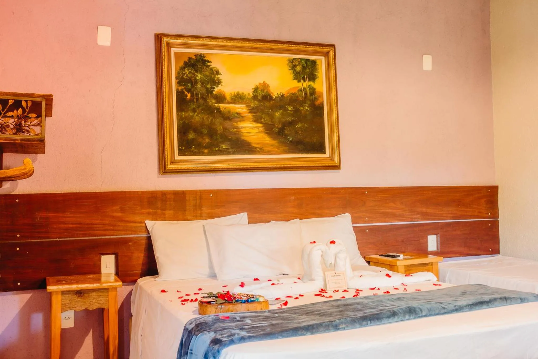 Bed in Pousada Adega Cipo